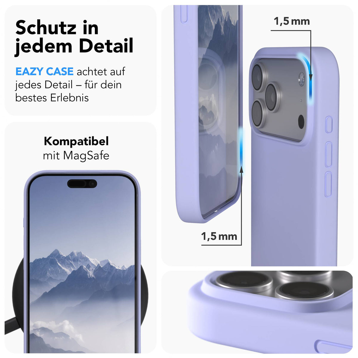 iPhone 17 Pro Max premium Silikonhülle mit MagSafe