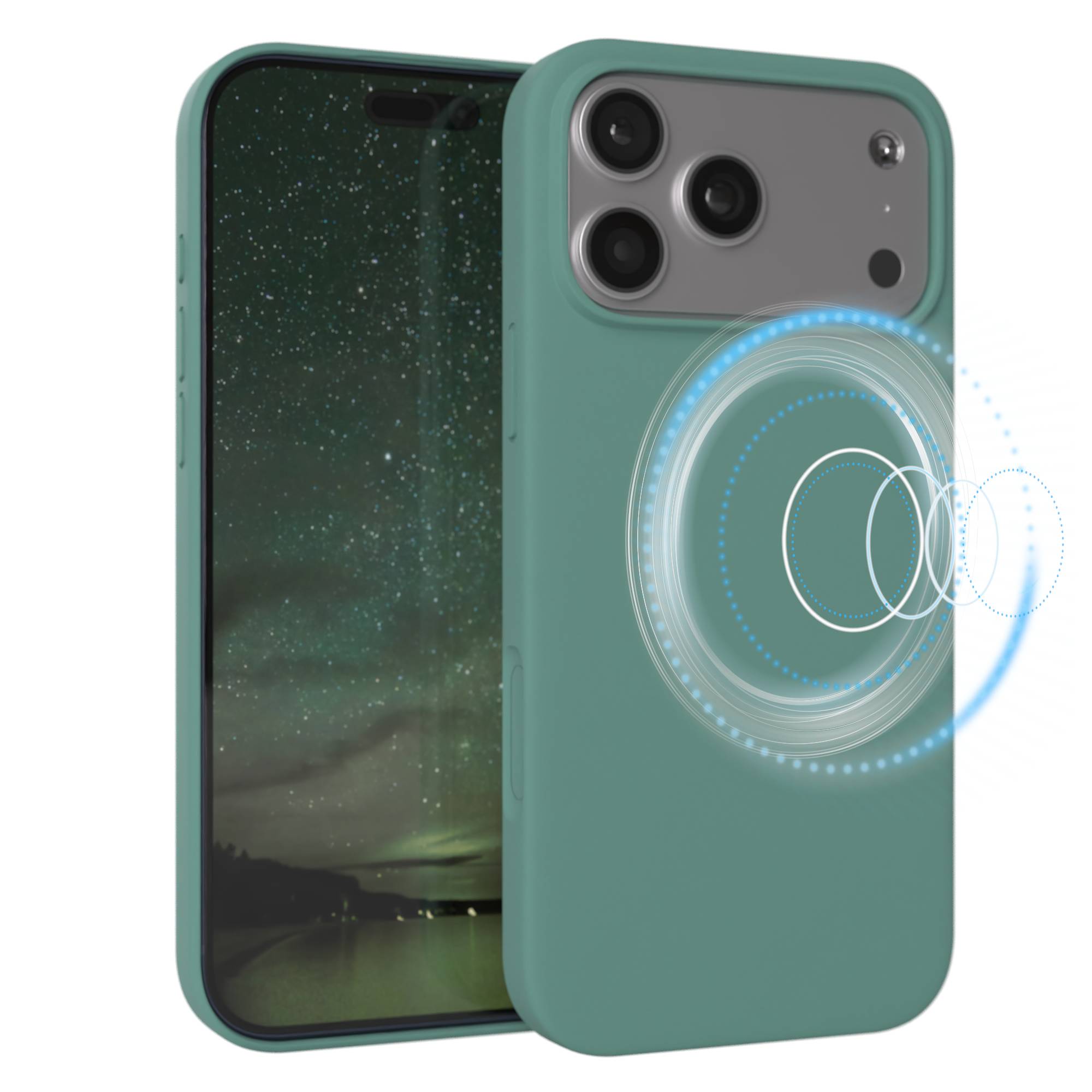 iPhone 17 Pro Max premium Silikonhülle mit MagSafe