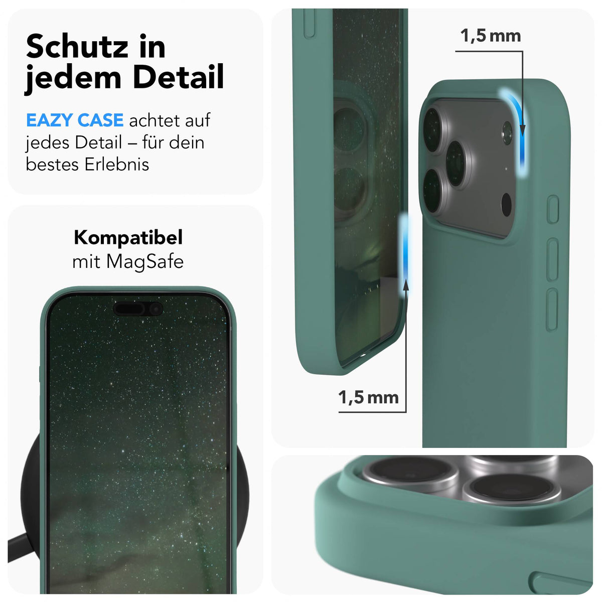 iPhone 17 Pro Max premium Silikonhülle mit MagSafe
