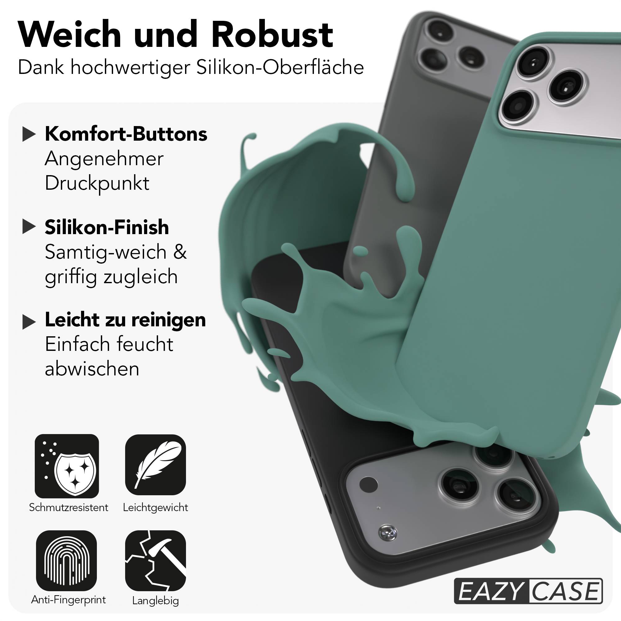 iPhone 17 Pro Max premium Silikonhülle mit MagSafe