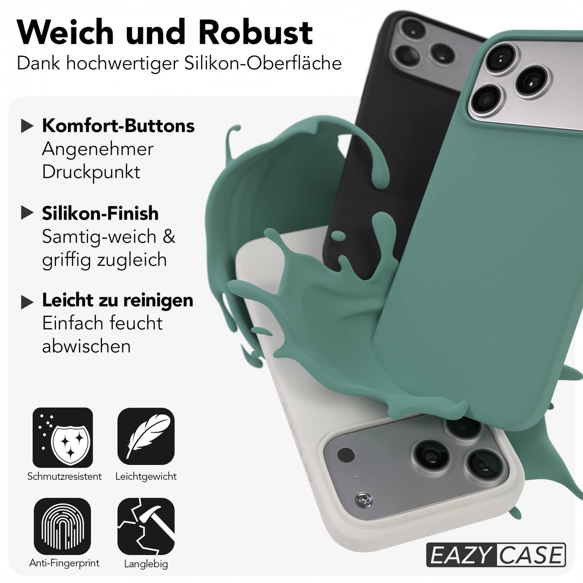 iPhone 17 Pro Max premium Silikonhülle mit MagSafe