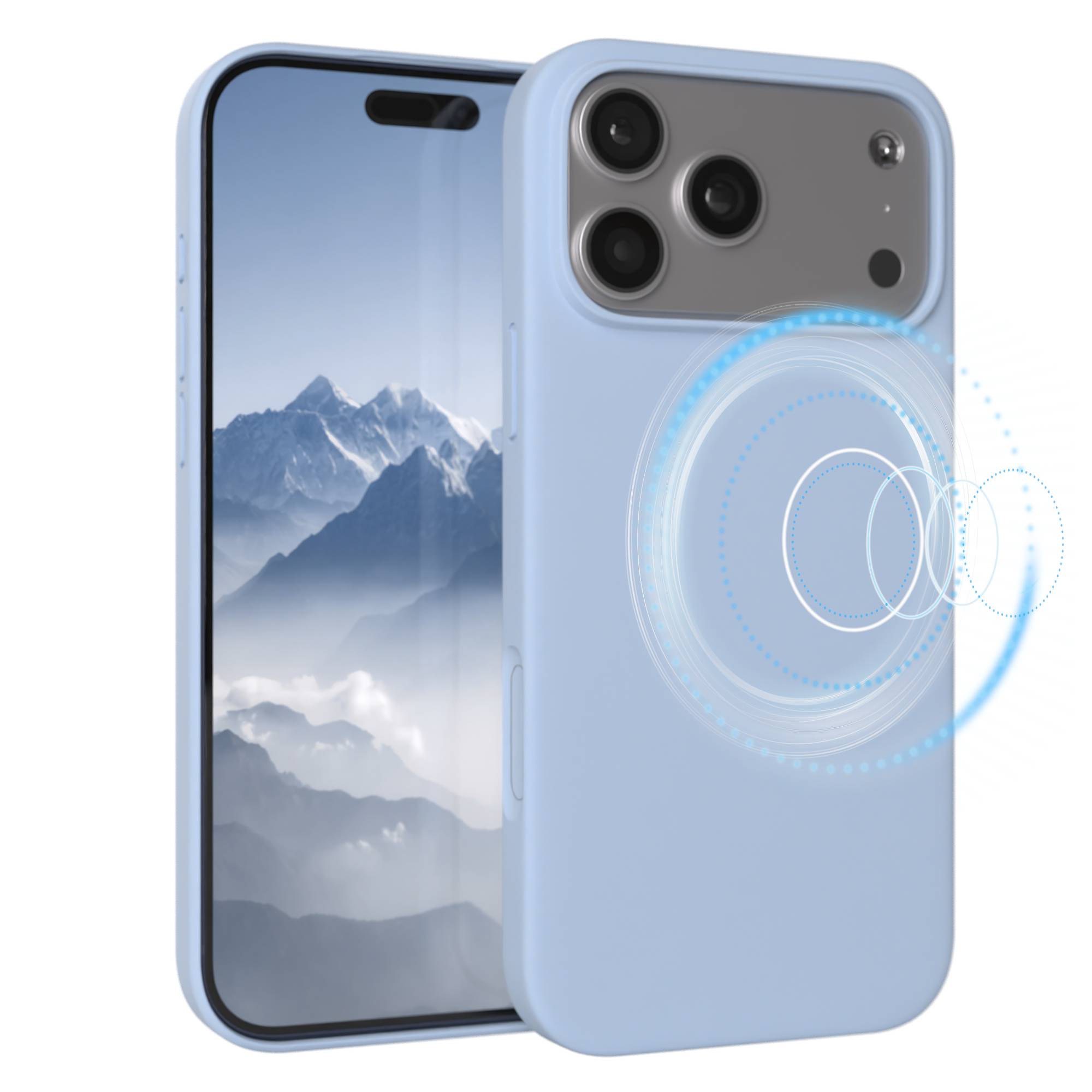 iPhone 17 Pro Max premium Silikonhülle mit MagSafe