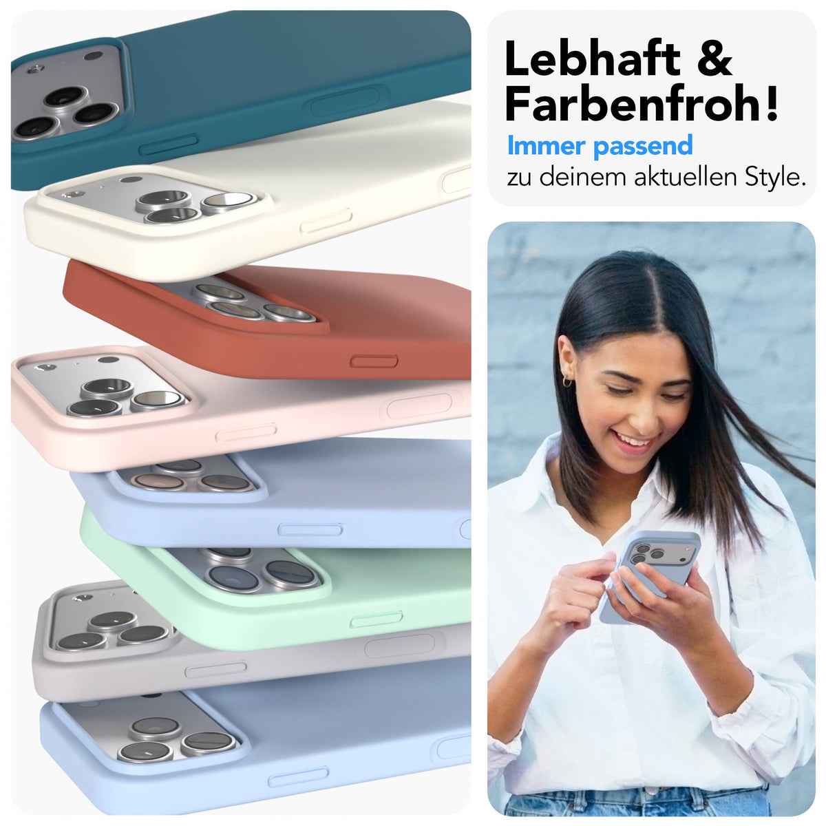 iPhone 17 Pro Max premium Silikonhülle mit MagSafe