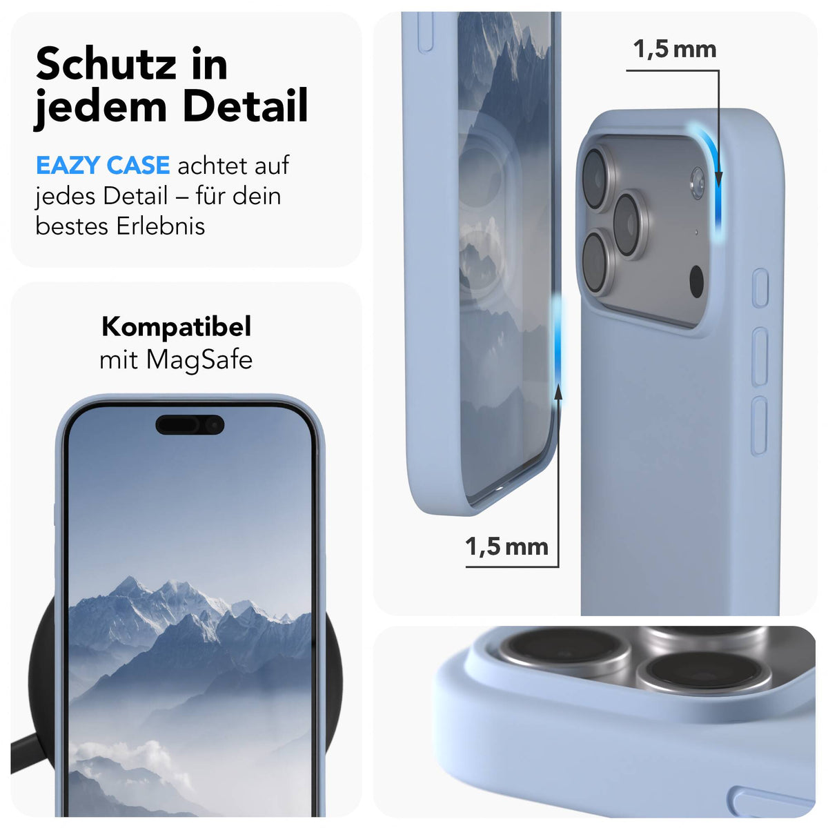 iPhone 17 Pro Max premium Silikonhülle mit MagSafe