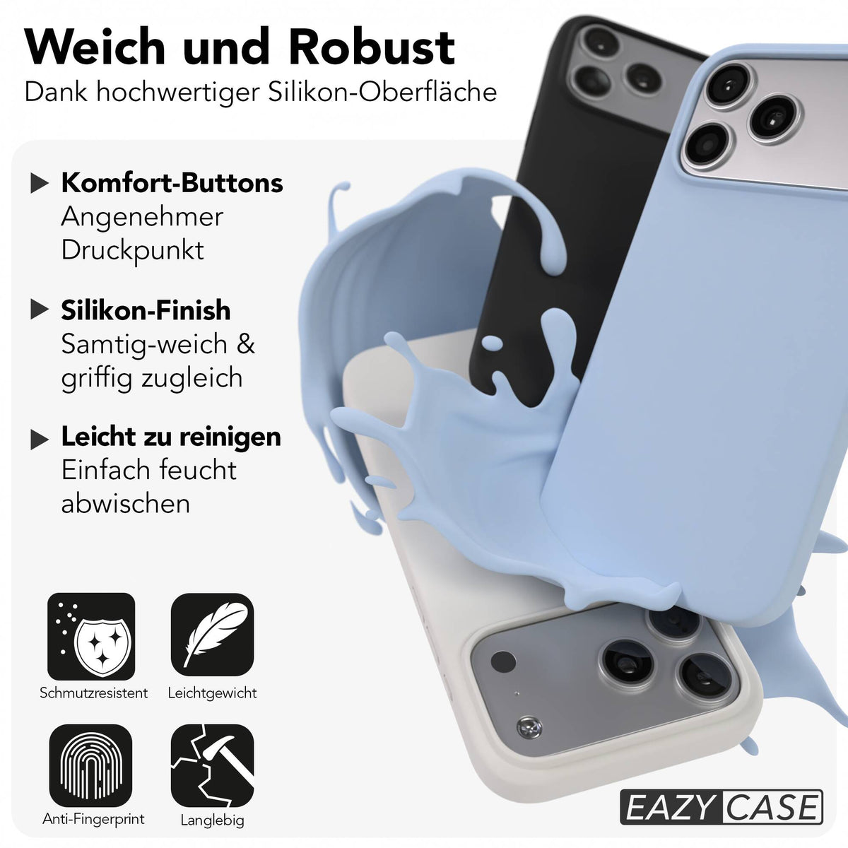 iPhone 17 Pro Max premium Silikonhülle mit MagSafe