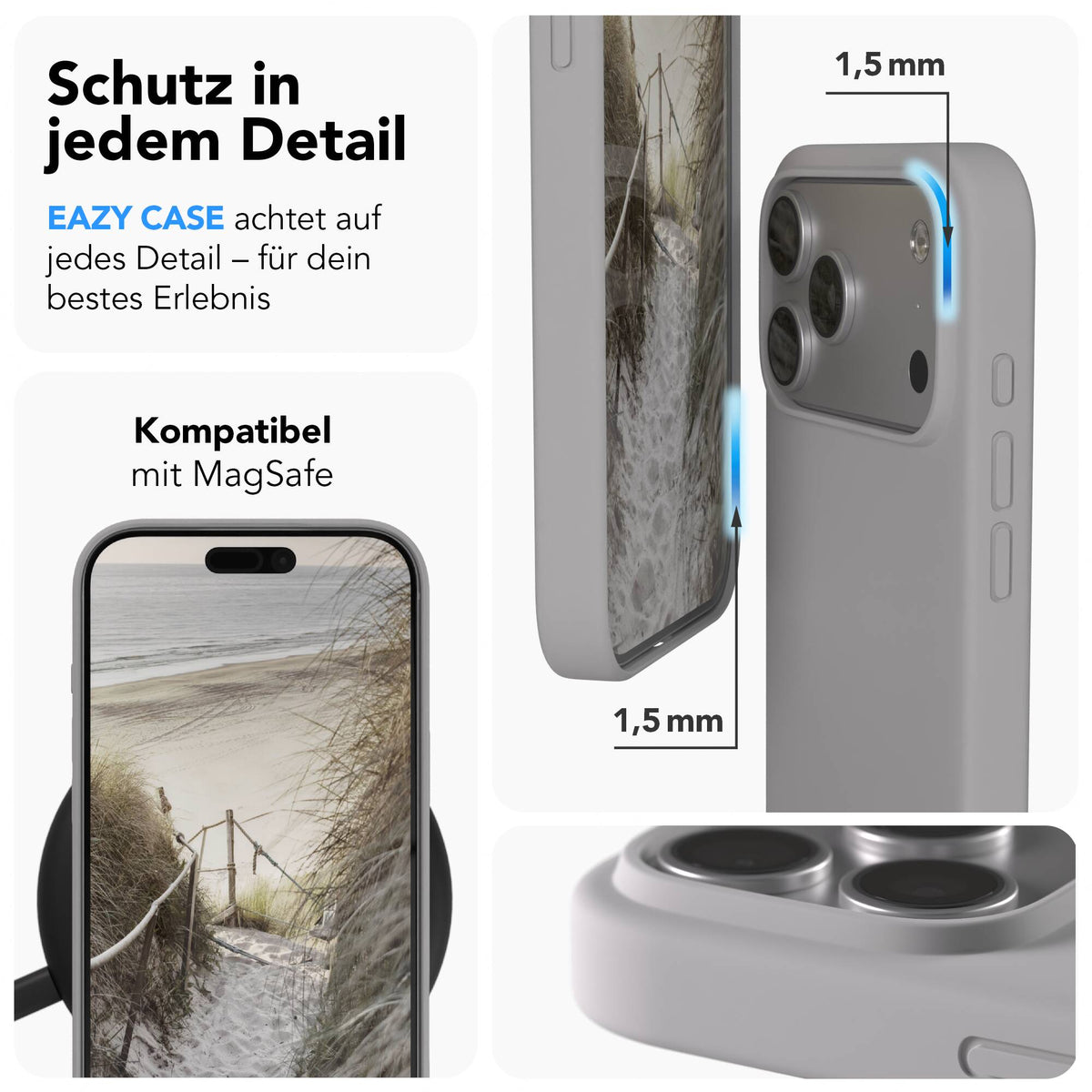 iPhone 17 Pro Max premium Silikonhülle mit MagSafe