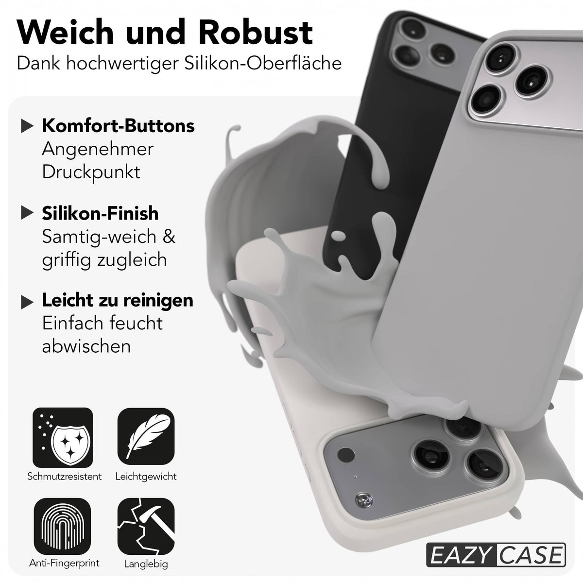 iPhone 17 Pro Max premium Silikonhülle mit MagSafe