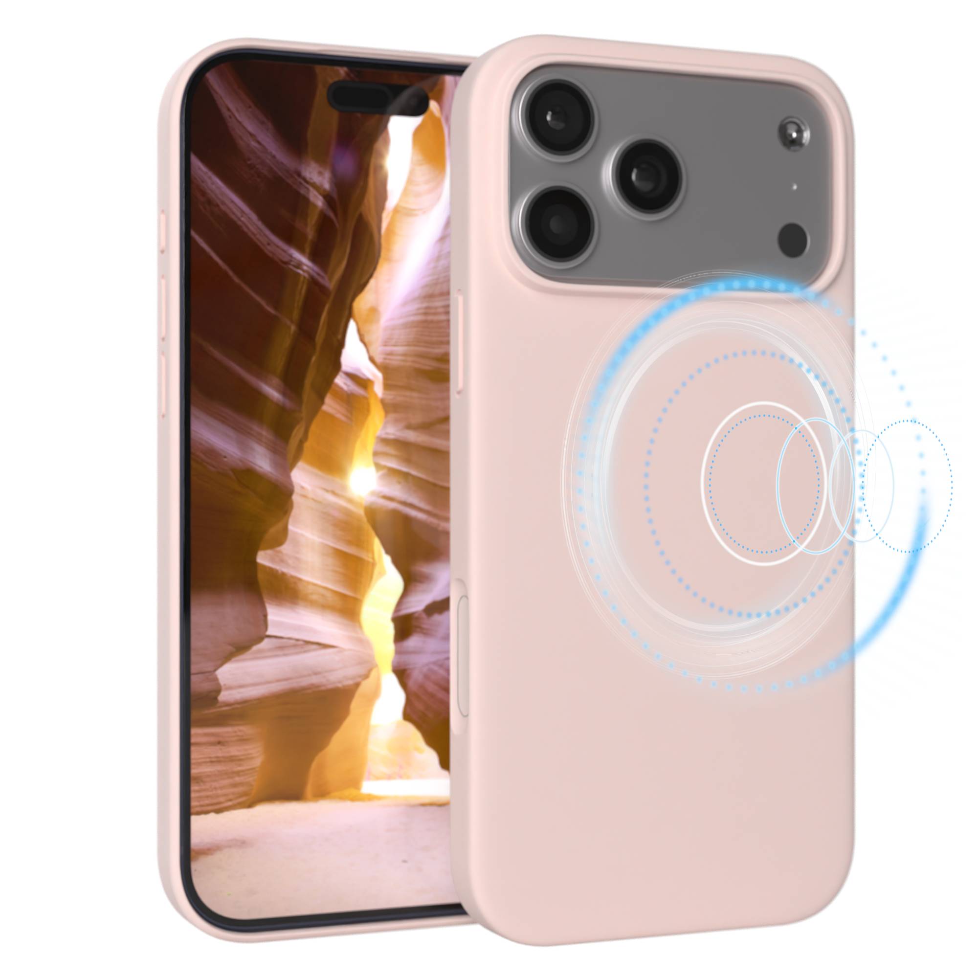 iPhone 17 Pro Max premium Silikonhülle mit MagSafe