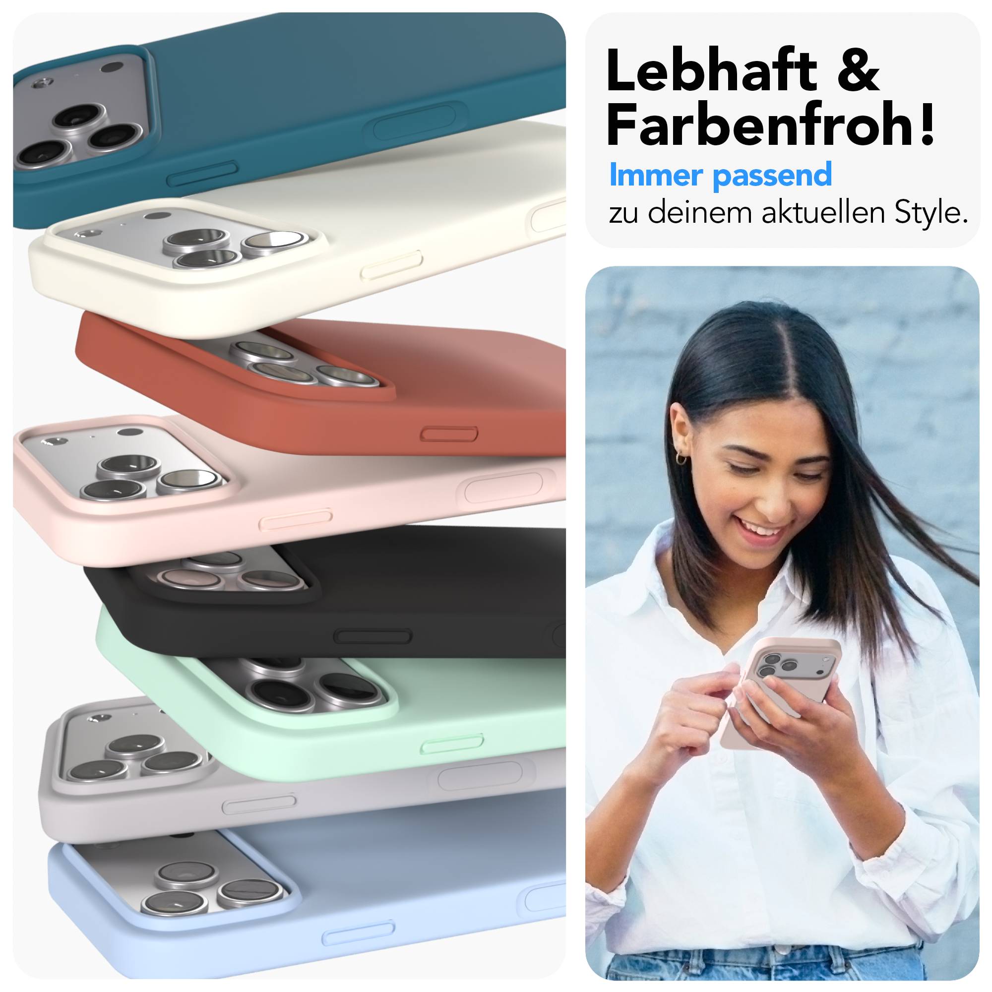 iPhone 17 Pro Max premium Silikonhülle mit MagSafe