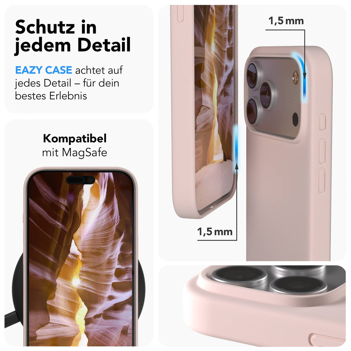 iPhone 17 Pro Max premium Silikonhülle mit MagSafe