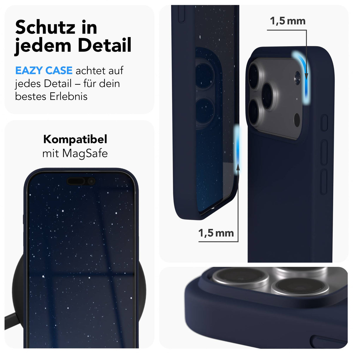 iPhone 17 Pro Max premium Silikonhülle mit MagSafe
