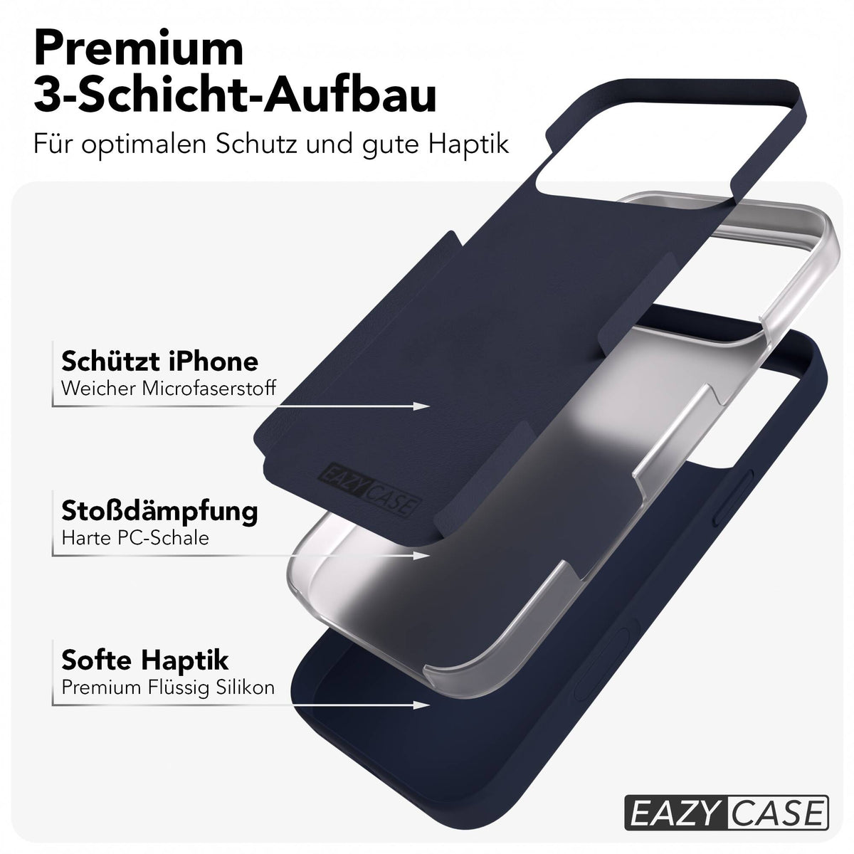 iPhone 17 Pro Max premium Silikonhülle mit MagSafe