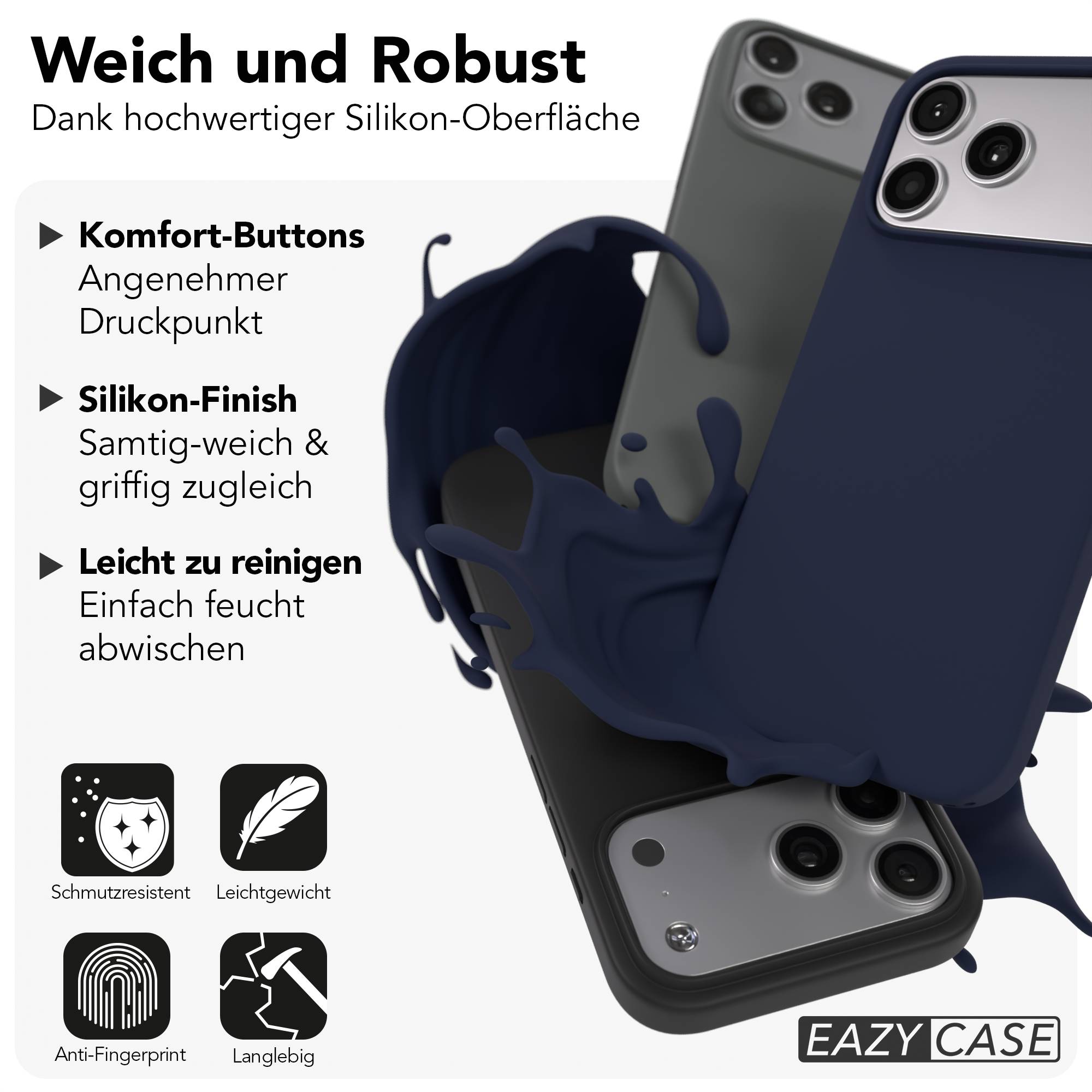 iPhone 17 Pro Max premium Silikonhülle mit MagSafe