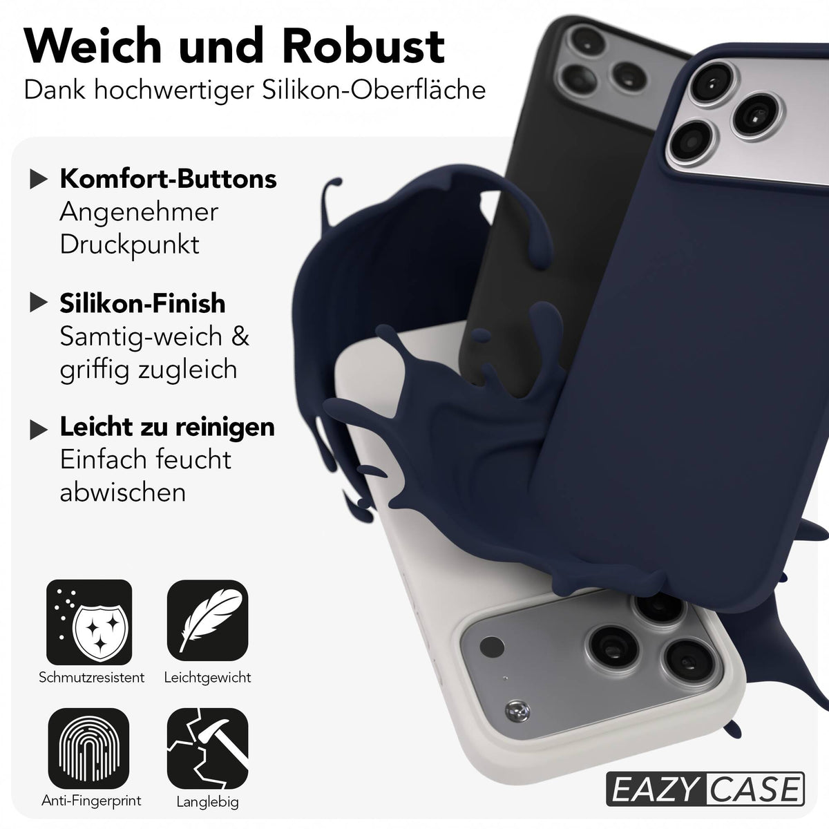 iPhone 17 Pro Max premium Silikonhülle mit MagSafe