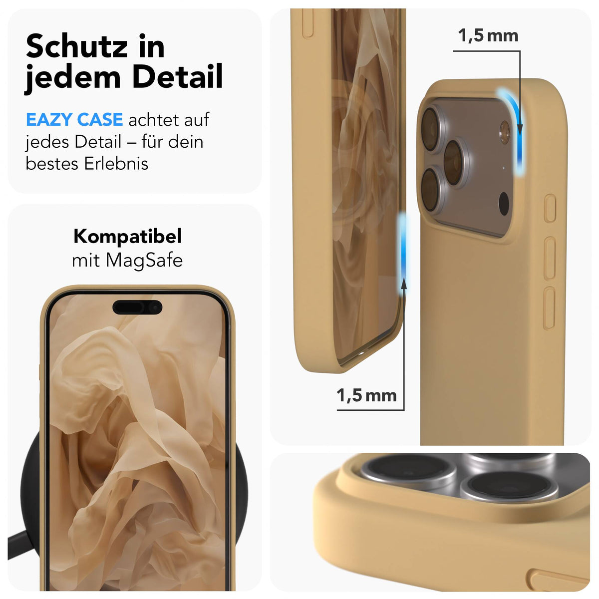 iPhone 17 Pro Max premium Silikonhülle mit MagSafe