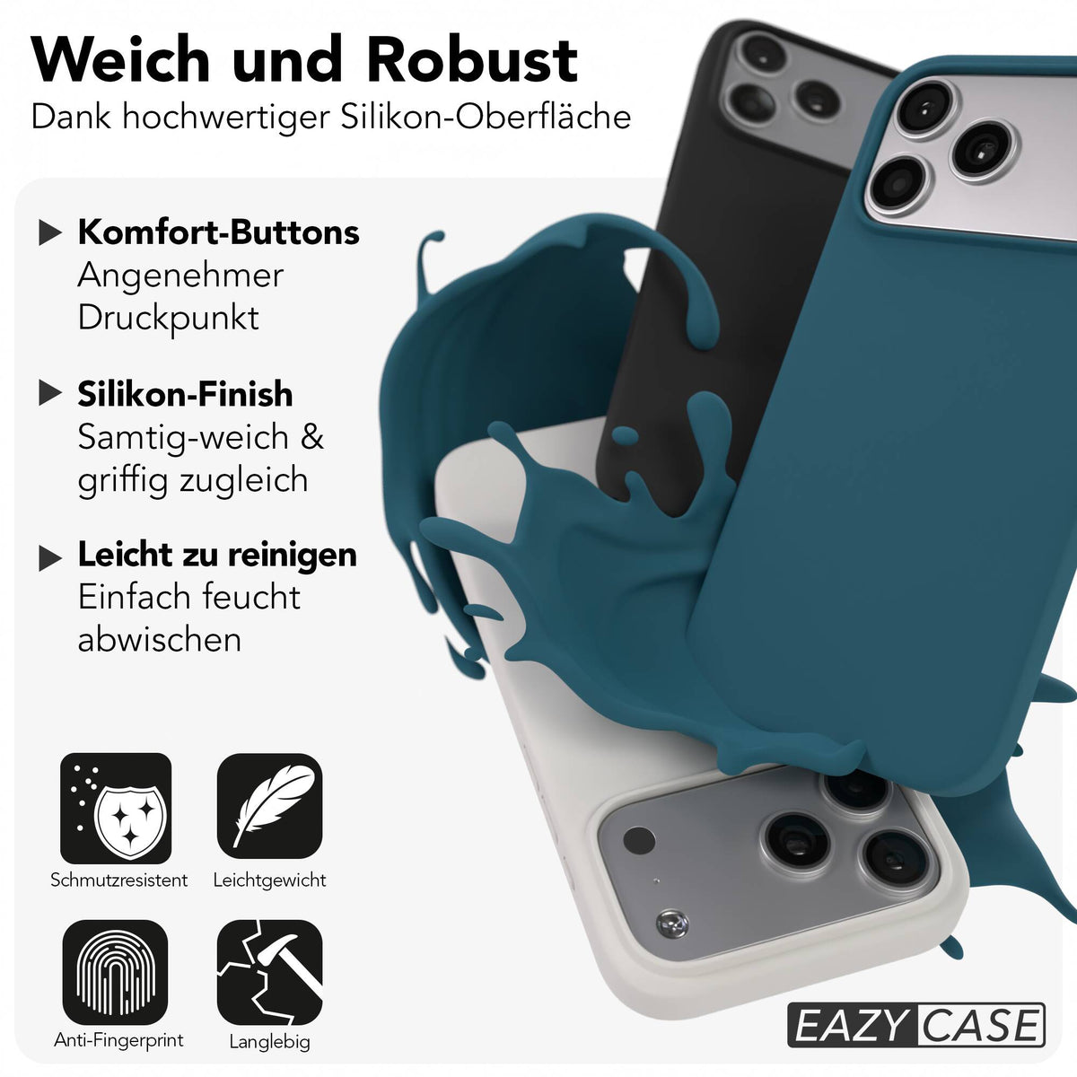 iPhone 17 Pro Max premium Silikonhülle mit MagSafe