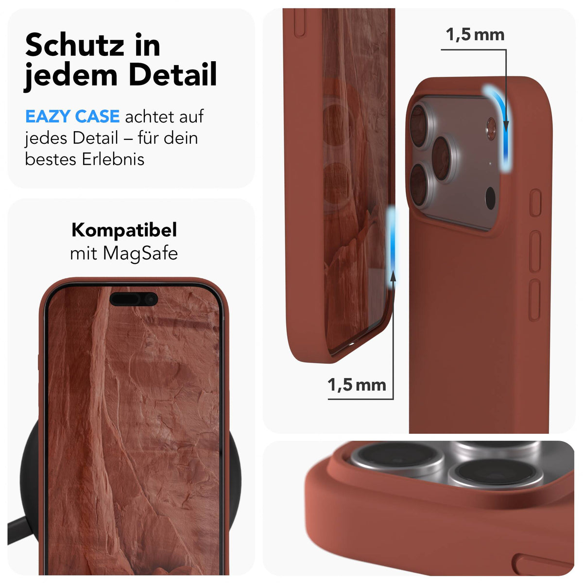 iPhone 17 Pro Max premium Silikonhülle mit MagSafe