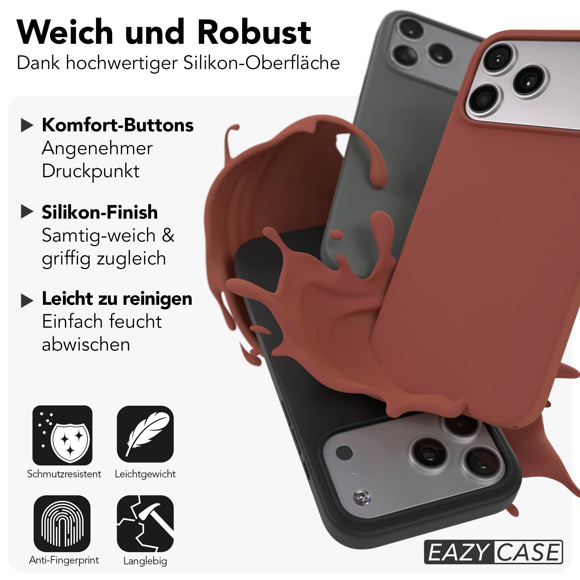 iPhone 17 Pro Max premium Silikonhülle mit MagSafe
