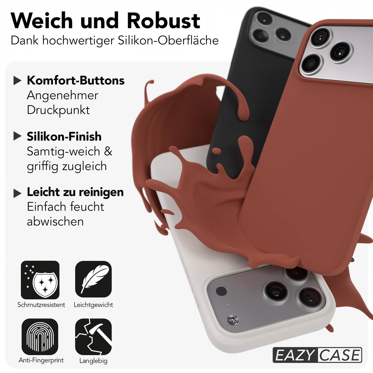 iPhone 17 Pro Max premium Silikonhülle mit MagSafe