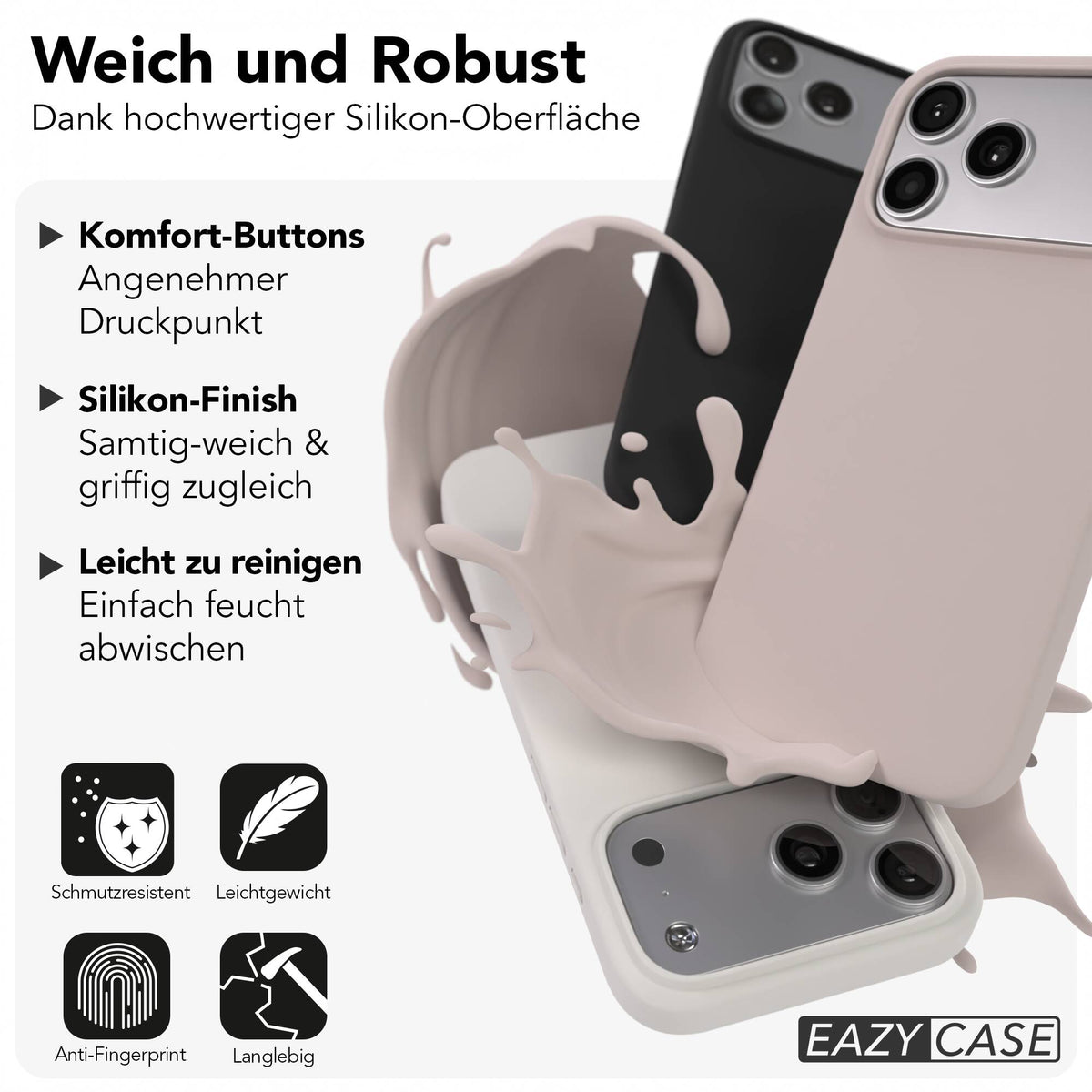 iPhone 17 Pro Max premium Silikonhülle mit MagSafe