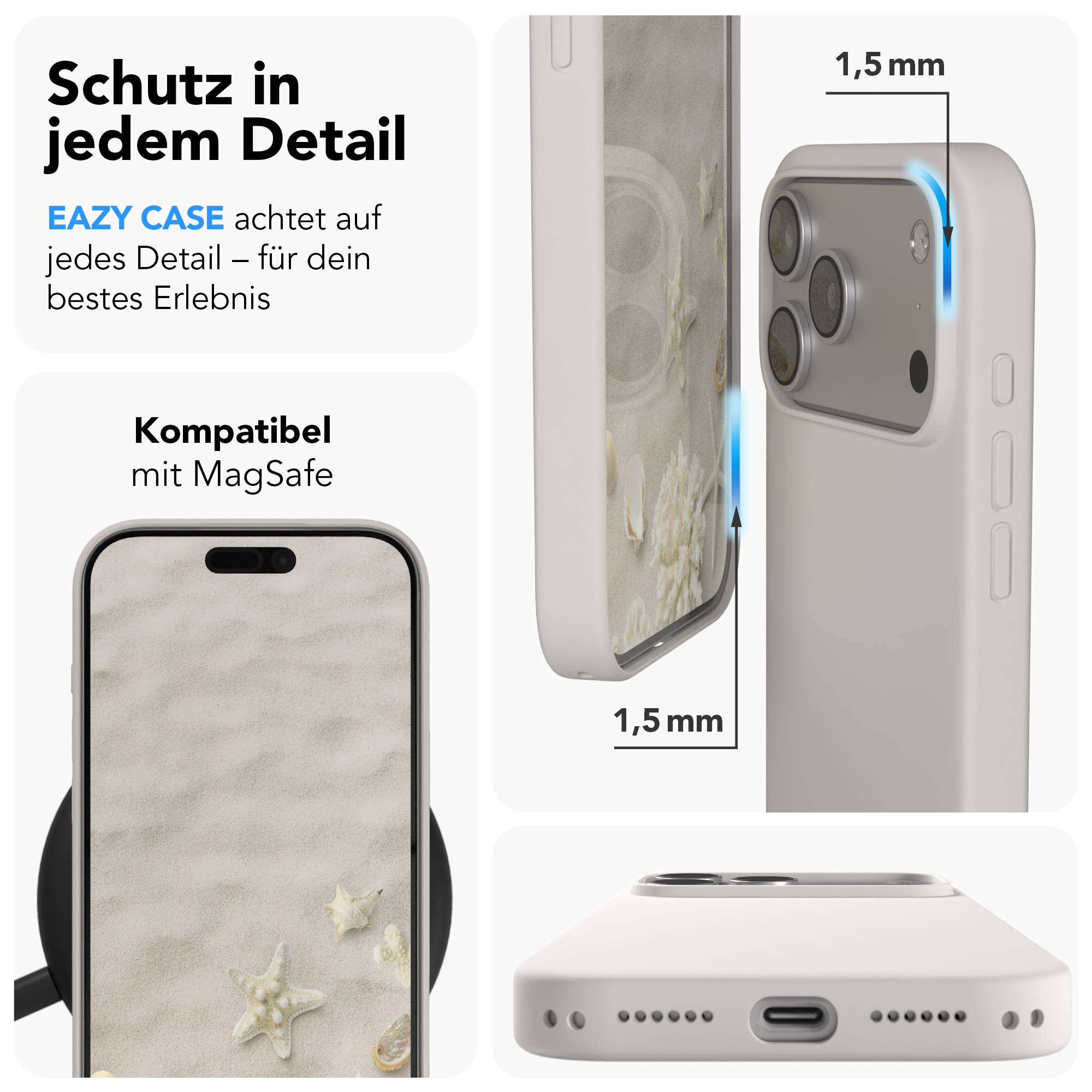 iPhone 17 Pro Max premium Silikonhülle mit MagSafe