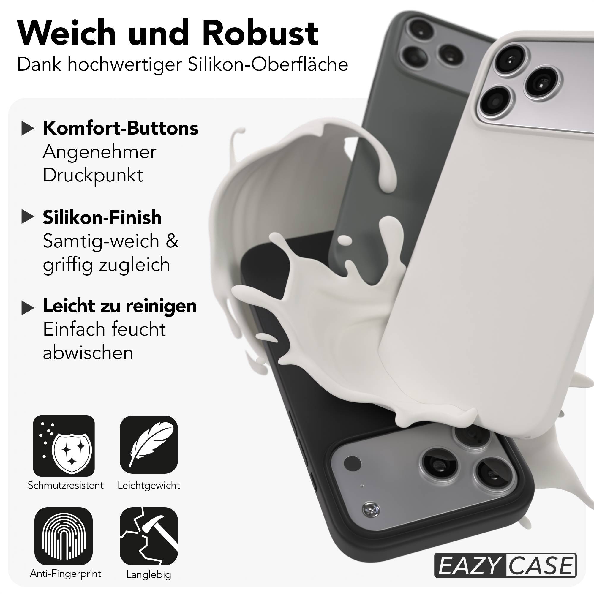 iPhone 17 Pro Max premium Silikonhülle mit MagSafe