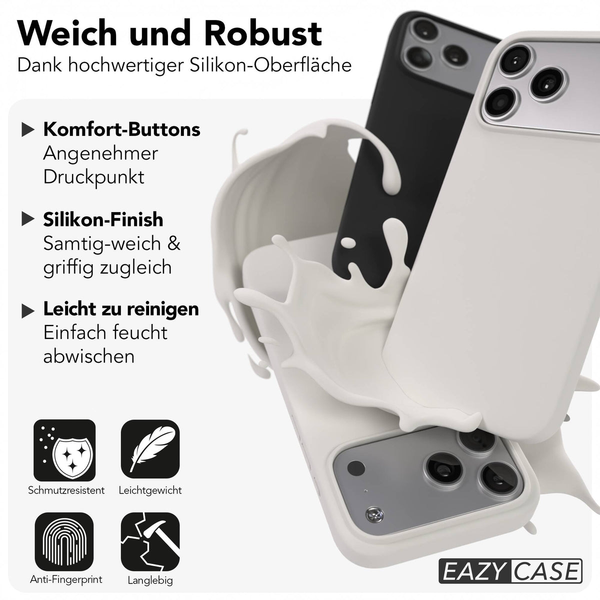 iPhone 17 Pro Max premium Silikonhülle mit MagSafe