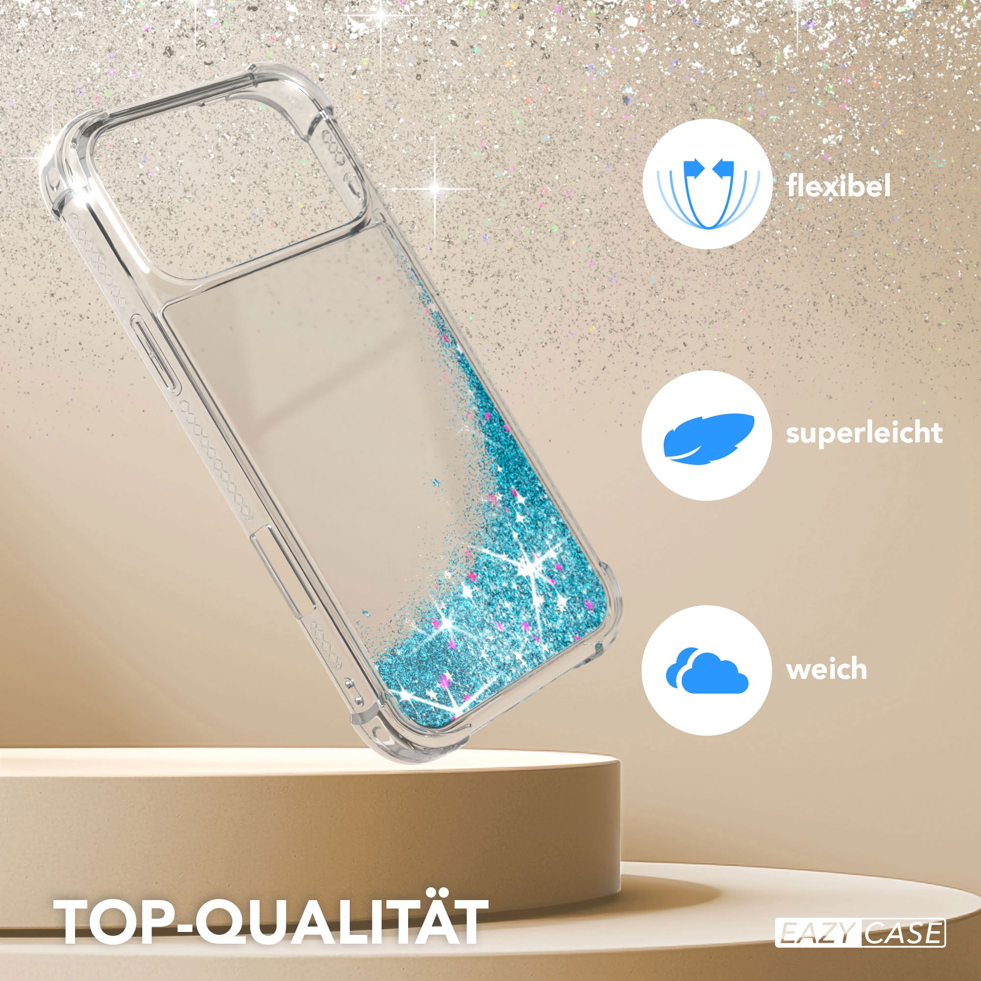 iPhone 17 Pro Max Glitzerhülle