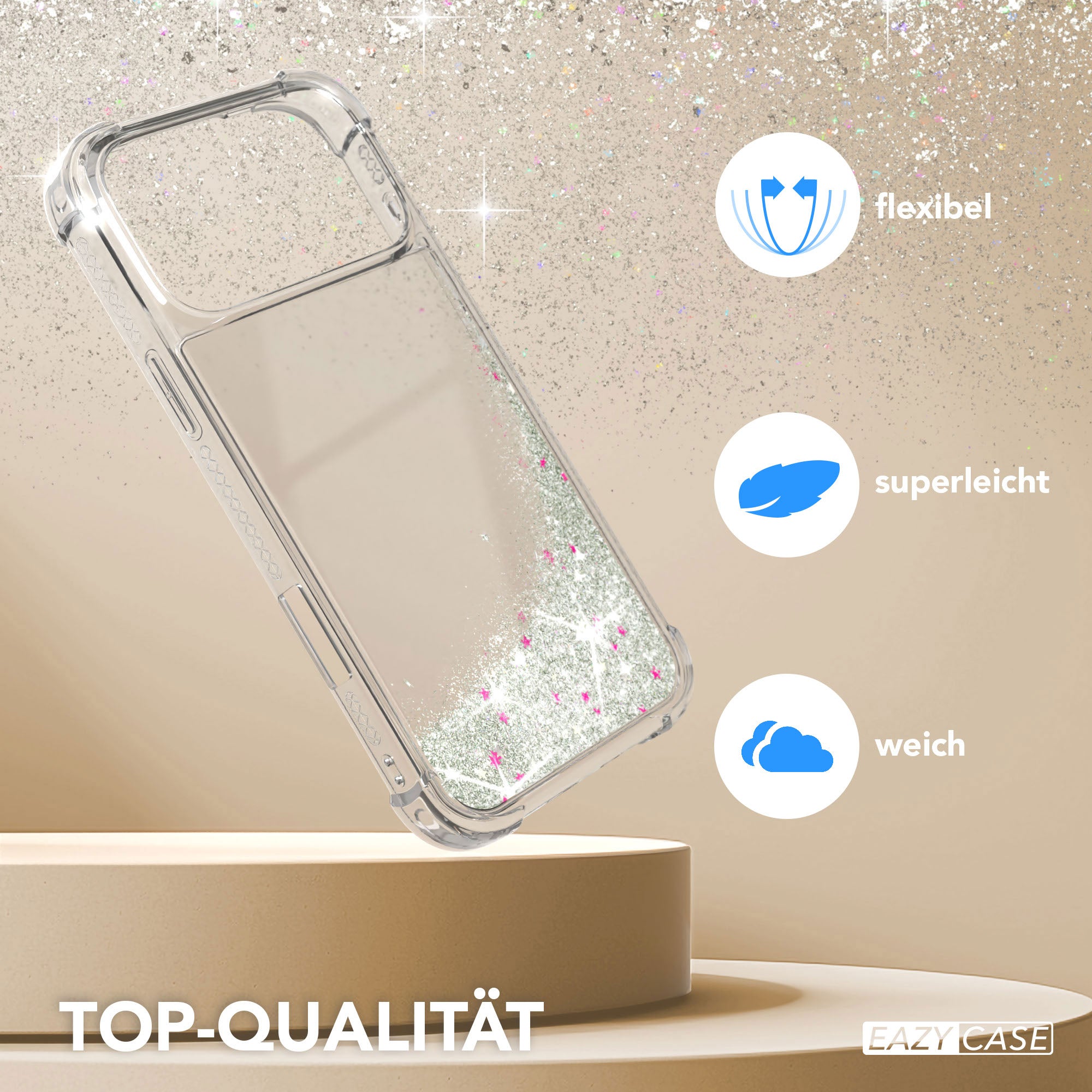 iPhone 17 Pro Max Glitzerhülle