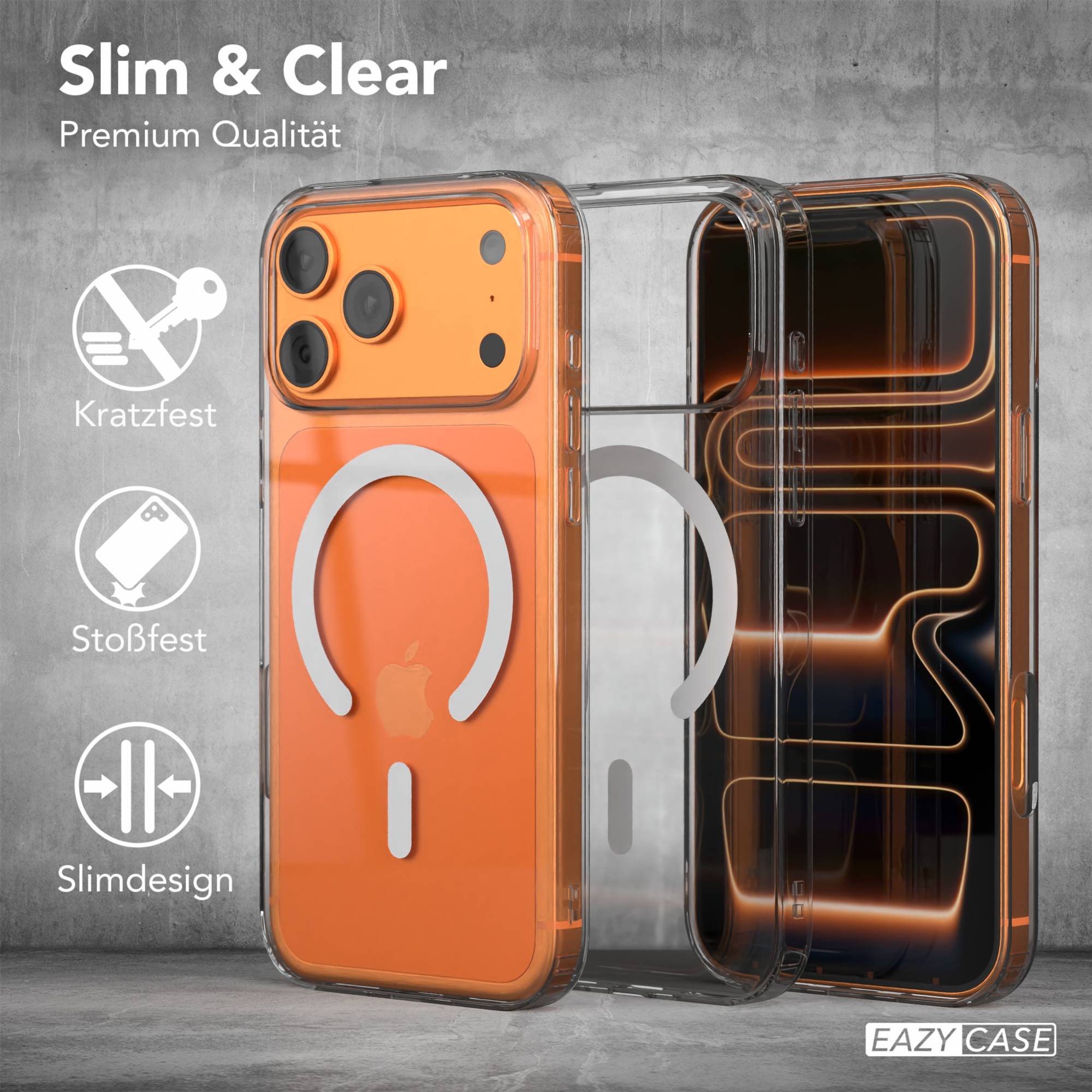 iPhone 17 Pro Max transparente Hülle mit MagSafe