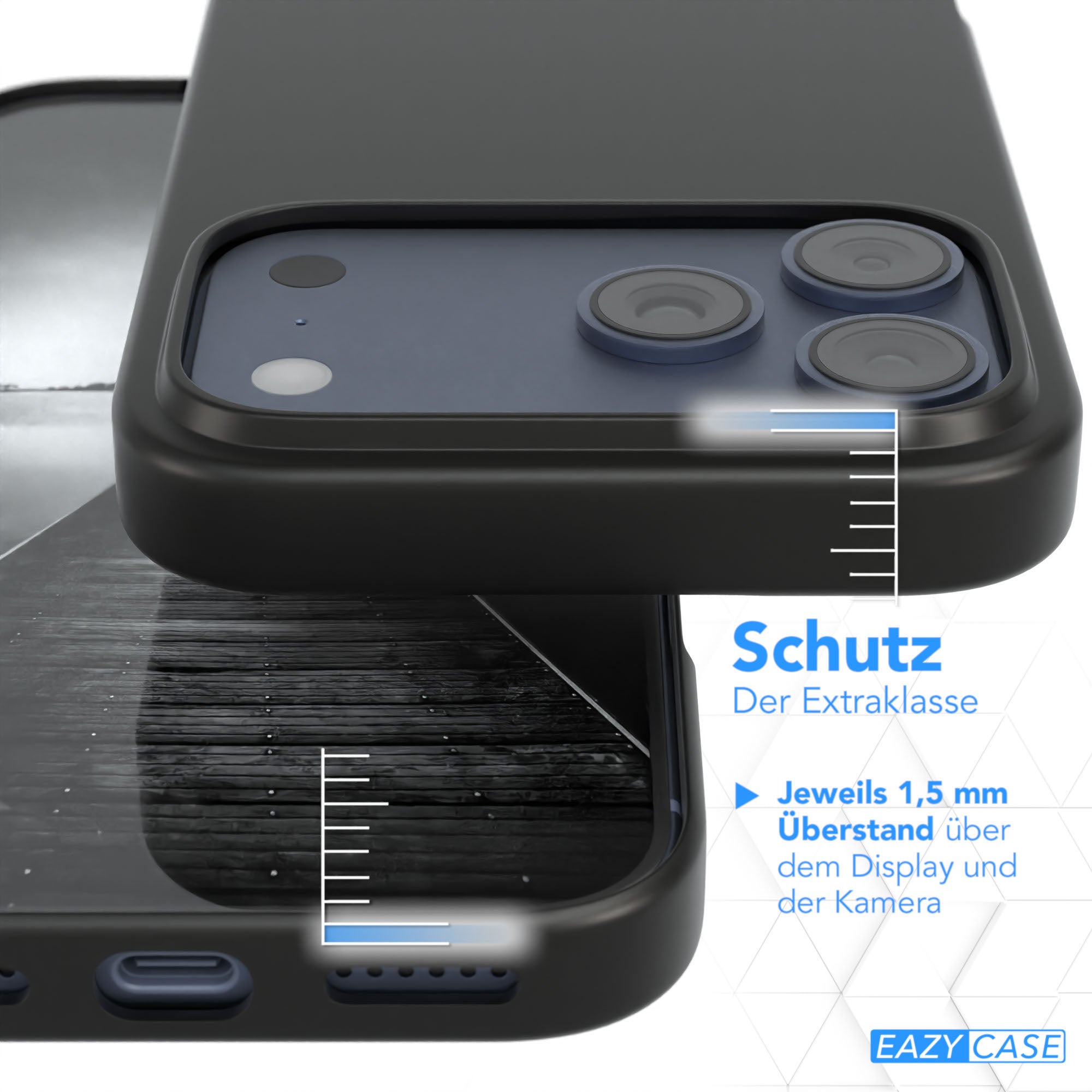 iPhone 17 Pro Max ultradünnes Slimcover aus TPU Schwarz