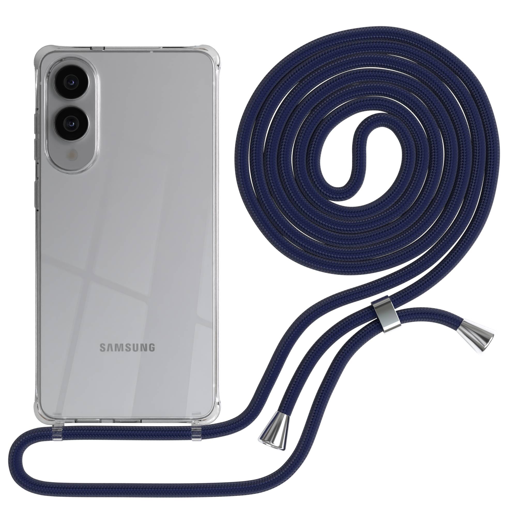 Galaxy S25 Edge transparente Hülle + Kordel