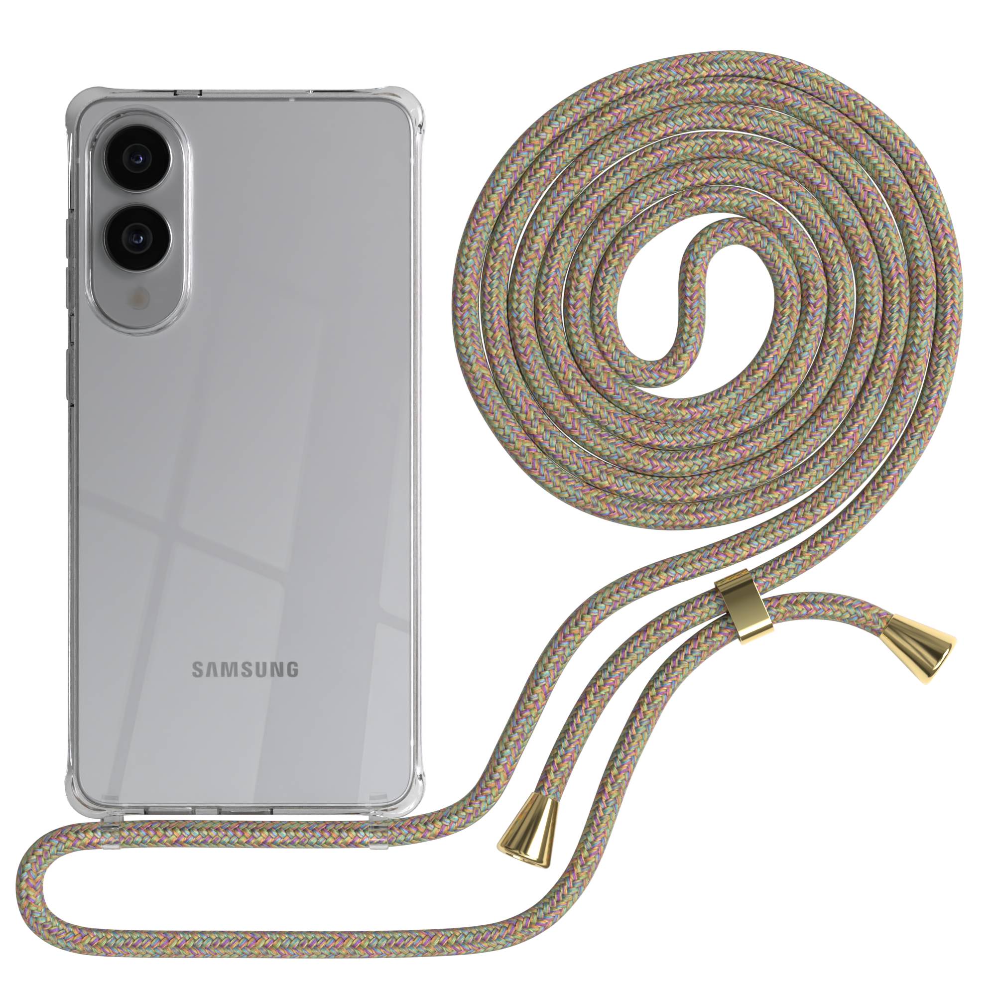 Galaxy S25 Edge transparente Hülle + Kordel