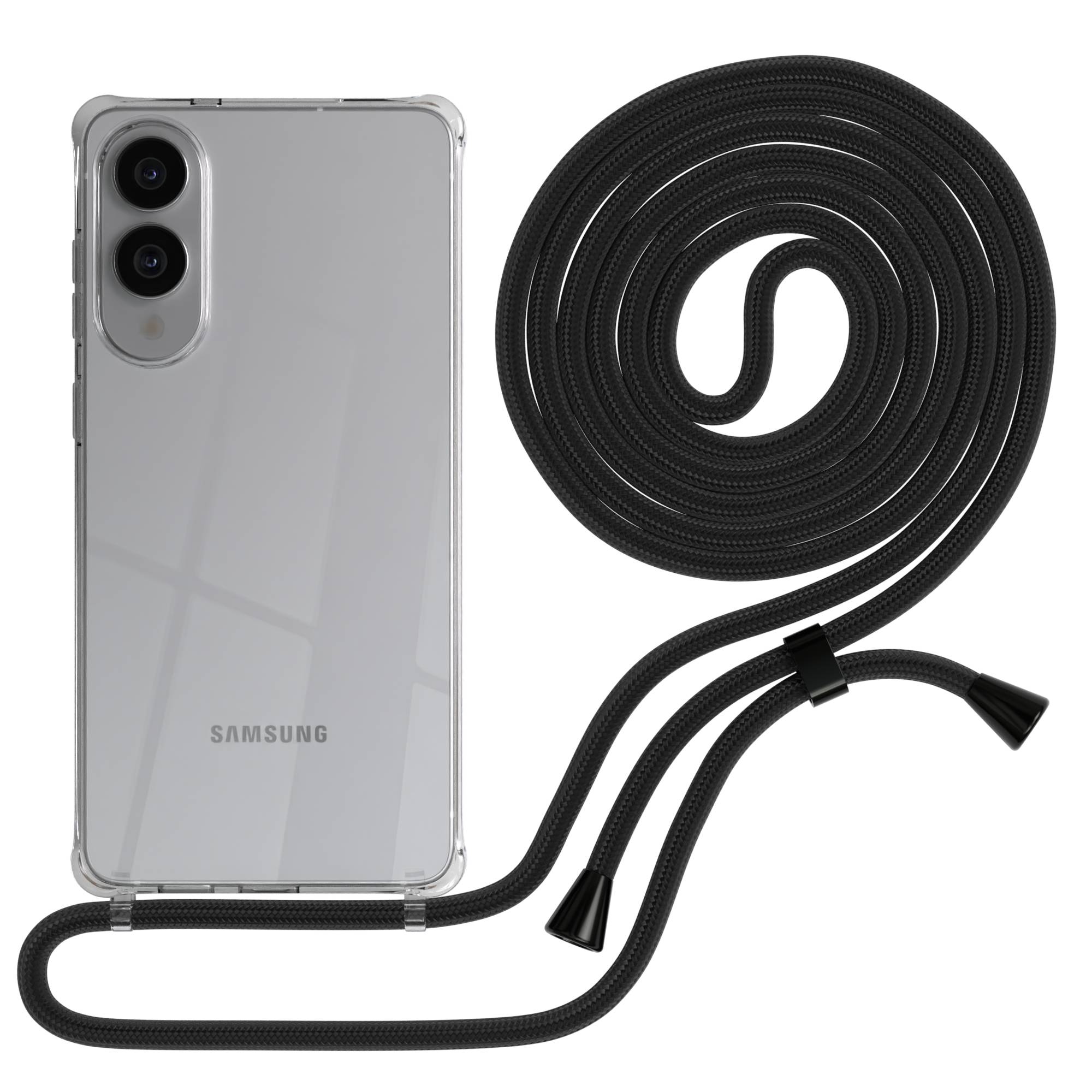 Galaxy S25 Edge transparente Hülle + Kordel