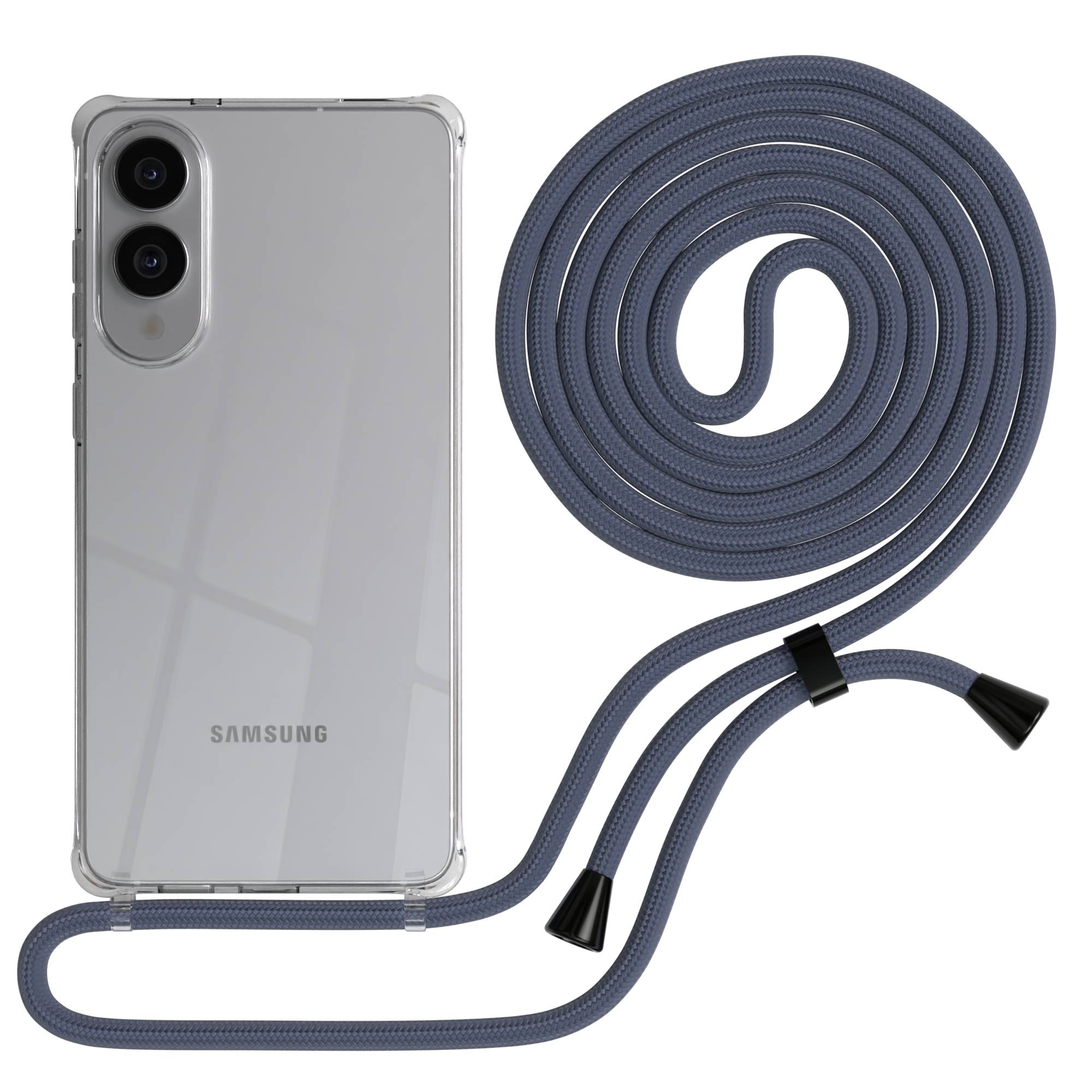 Galaxy S25 Edge transparente Hülle + Kordel