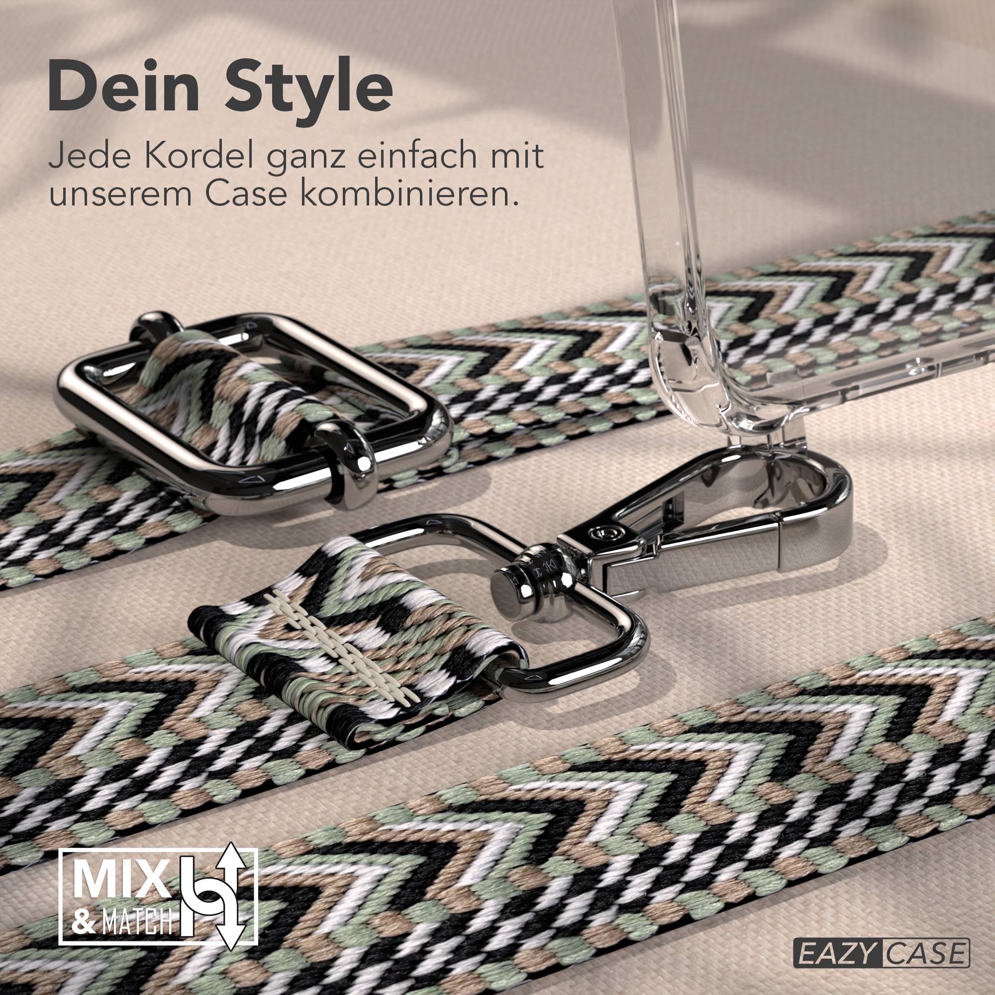 Samsung Galaxy S25 Edge Handykette mit Boho Band und verstellbarem Trageriemen