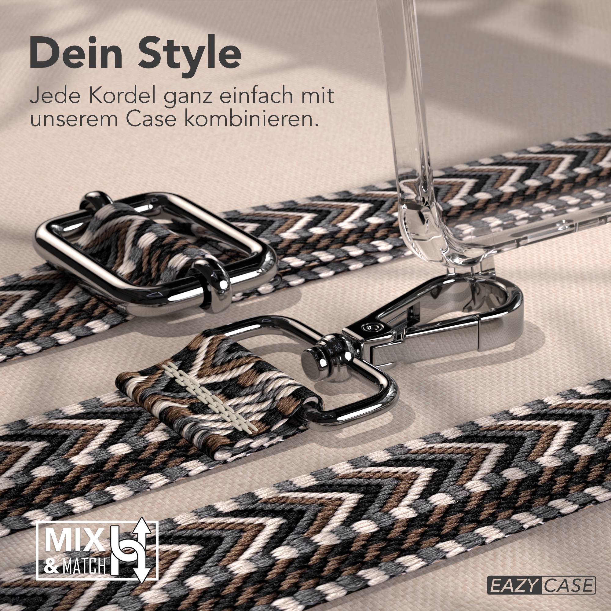 Samsung Galaxy S25 Edge Handykette mit Boho Band und verstellbarem Trageriemen