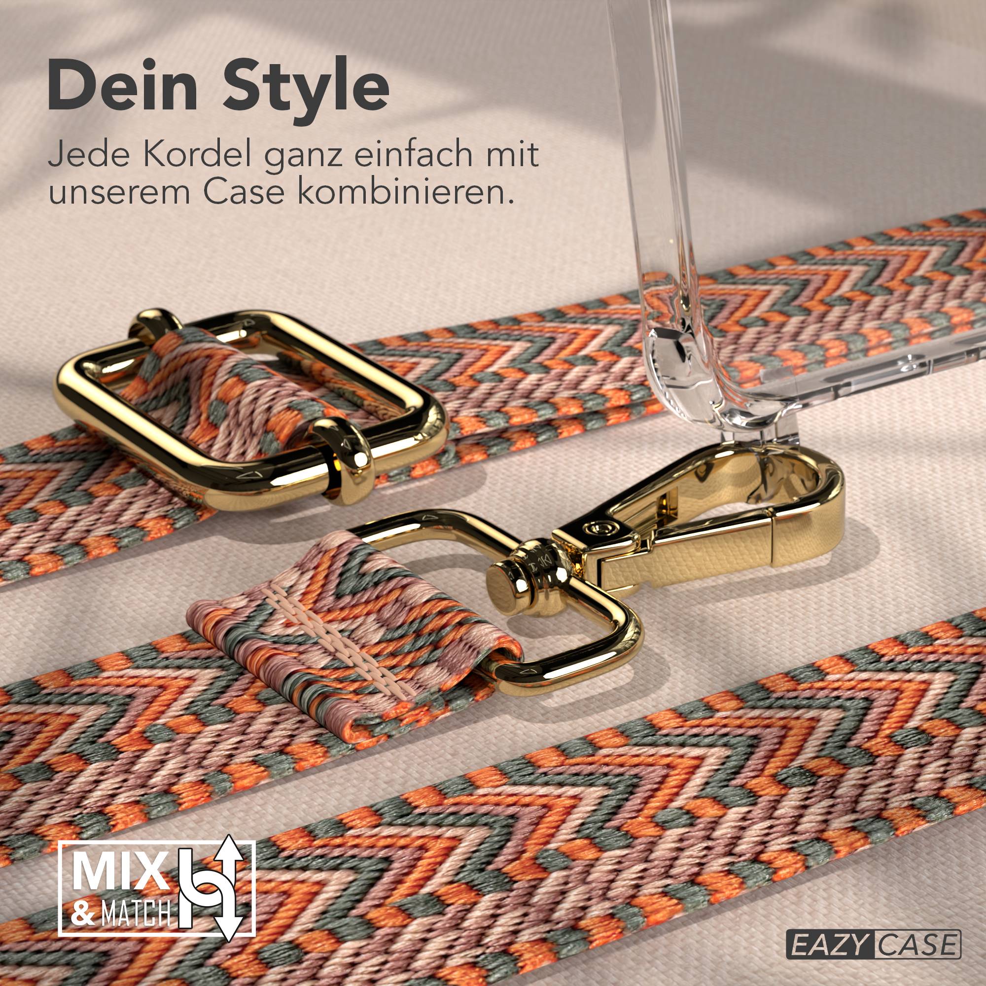 Samsung Galaxy S25 Edge Handykette mit Boho Band und verstellbarem Trageriemen