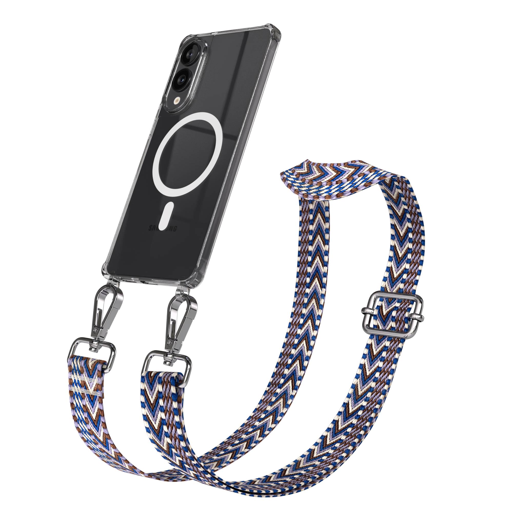 Samsung Galaxy S25 Edge Handykette mit MagSafe Hülle und Boho Trageriemen