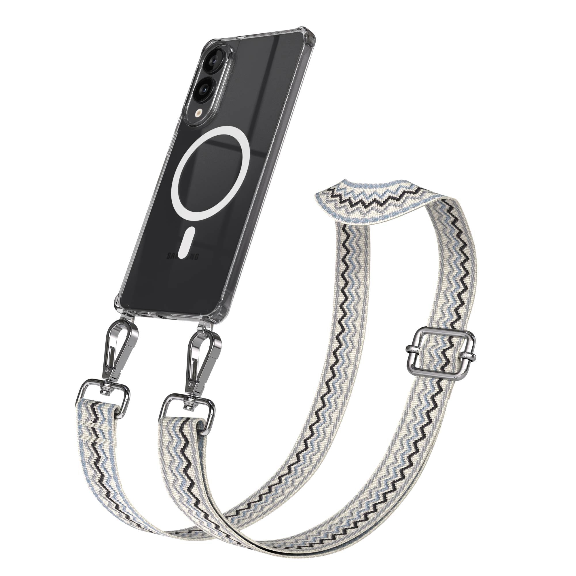 Samsung Galaxy S25 Edge Handykette mit MagSafe Hülle und Boho Trageriemen