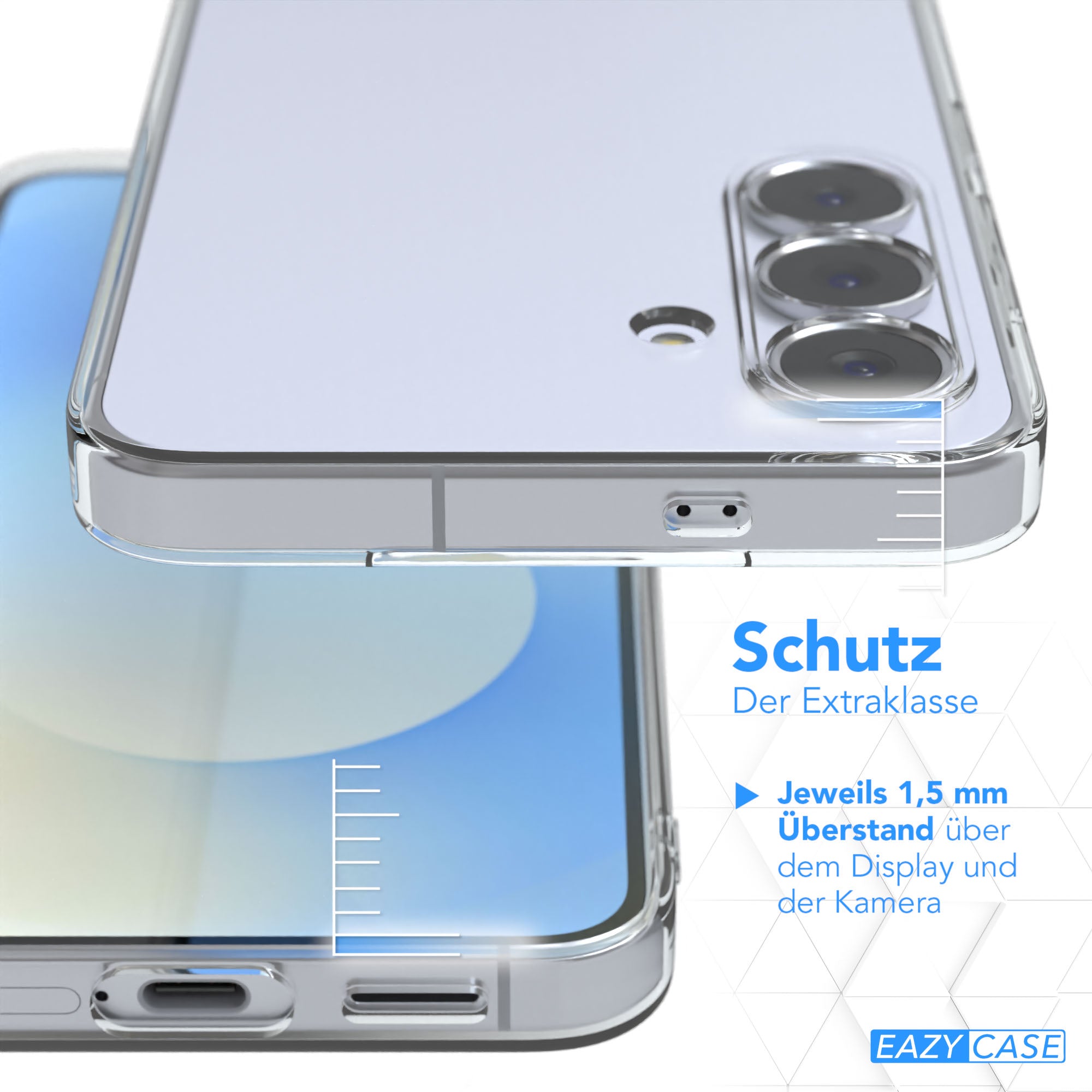 Samsung Galaxy S25 FE transparente Silikon Schutzhülle Slimcover EAZY CASE