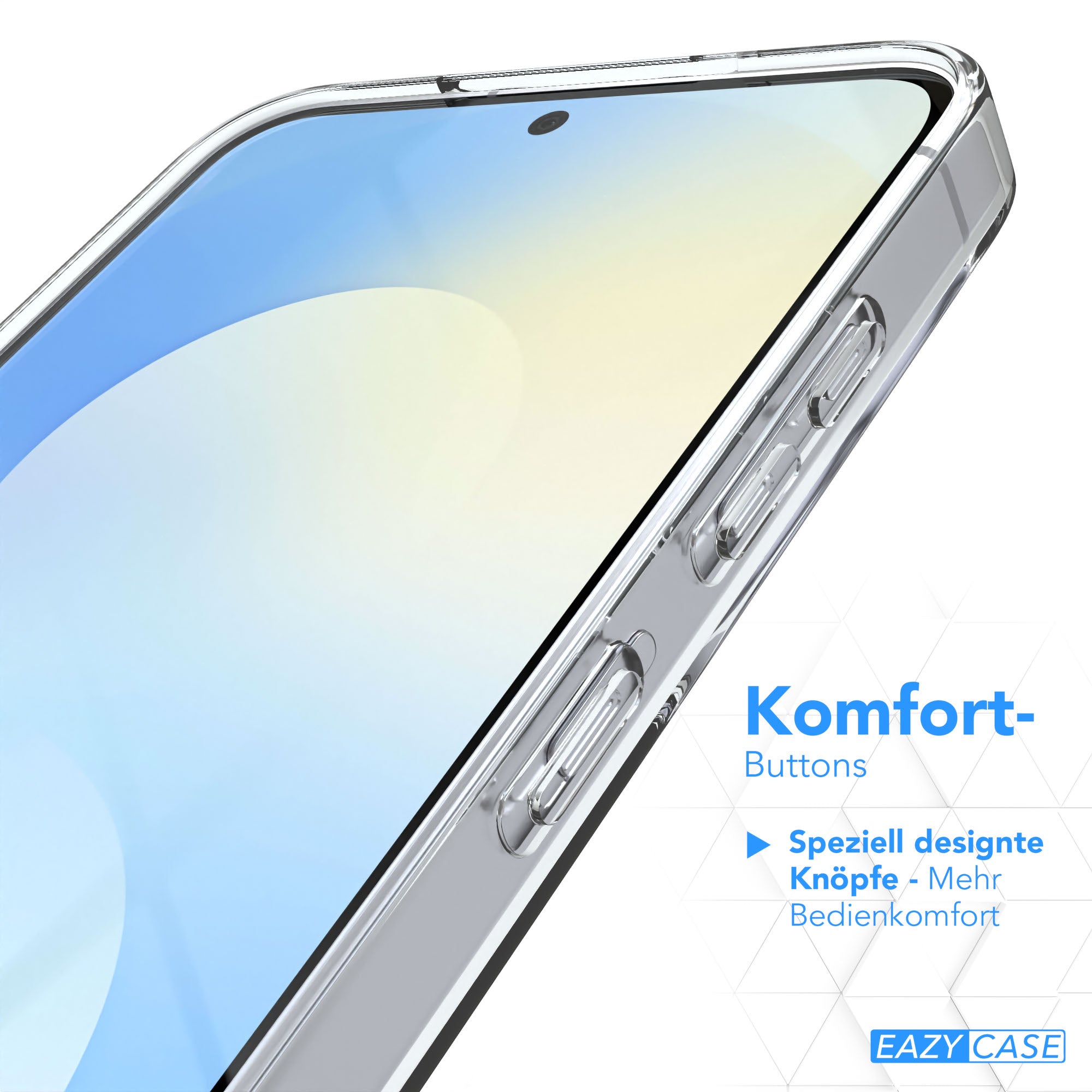 Samsung Galaxy S25 FE transparente Silikon Schutzhülle Slimcover EAZY CASE