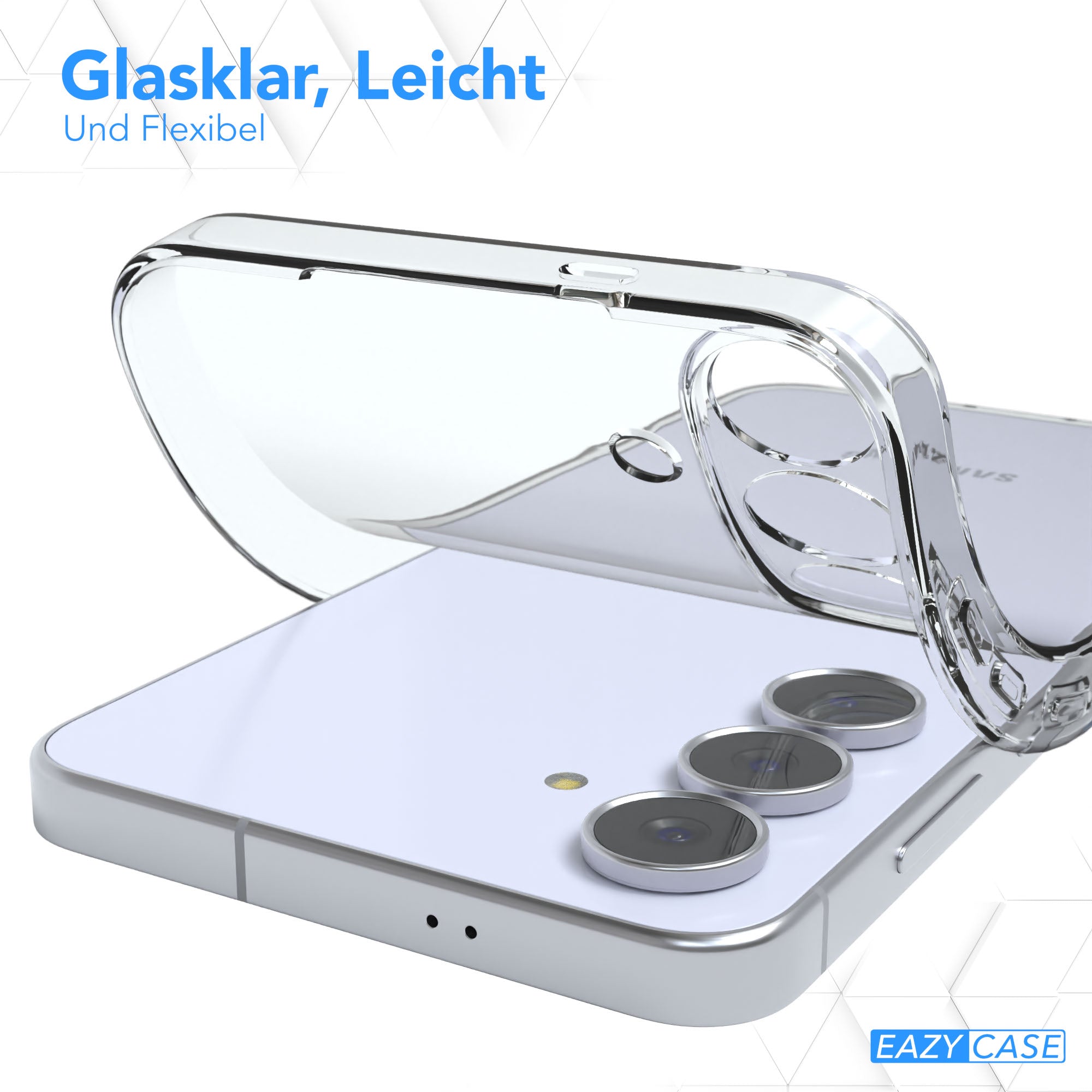 Samsung Galaxy S25 FE transparente Silikon Schutzhülle Slimcover EAZY CASE