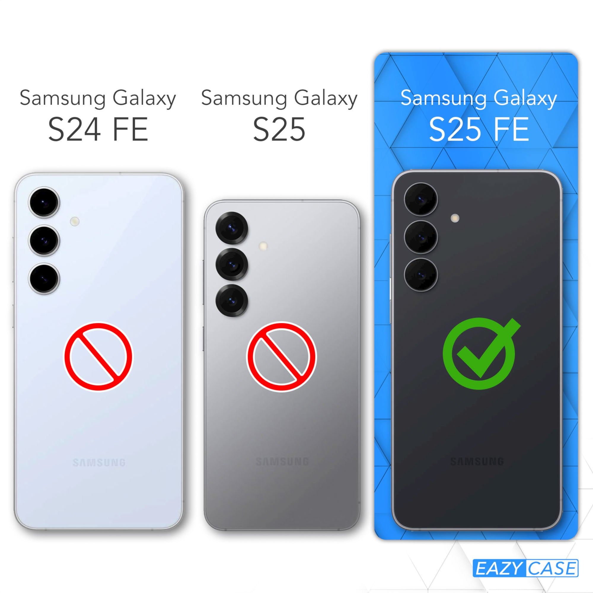 Samsung Galaxy S25 FE transparente Silikon Schutzhülle Slimcover EAZY CASE