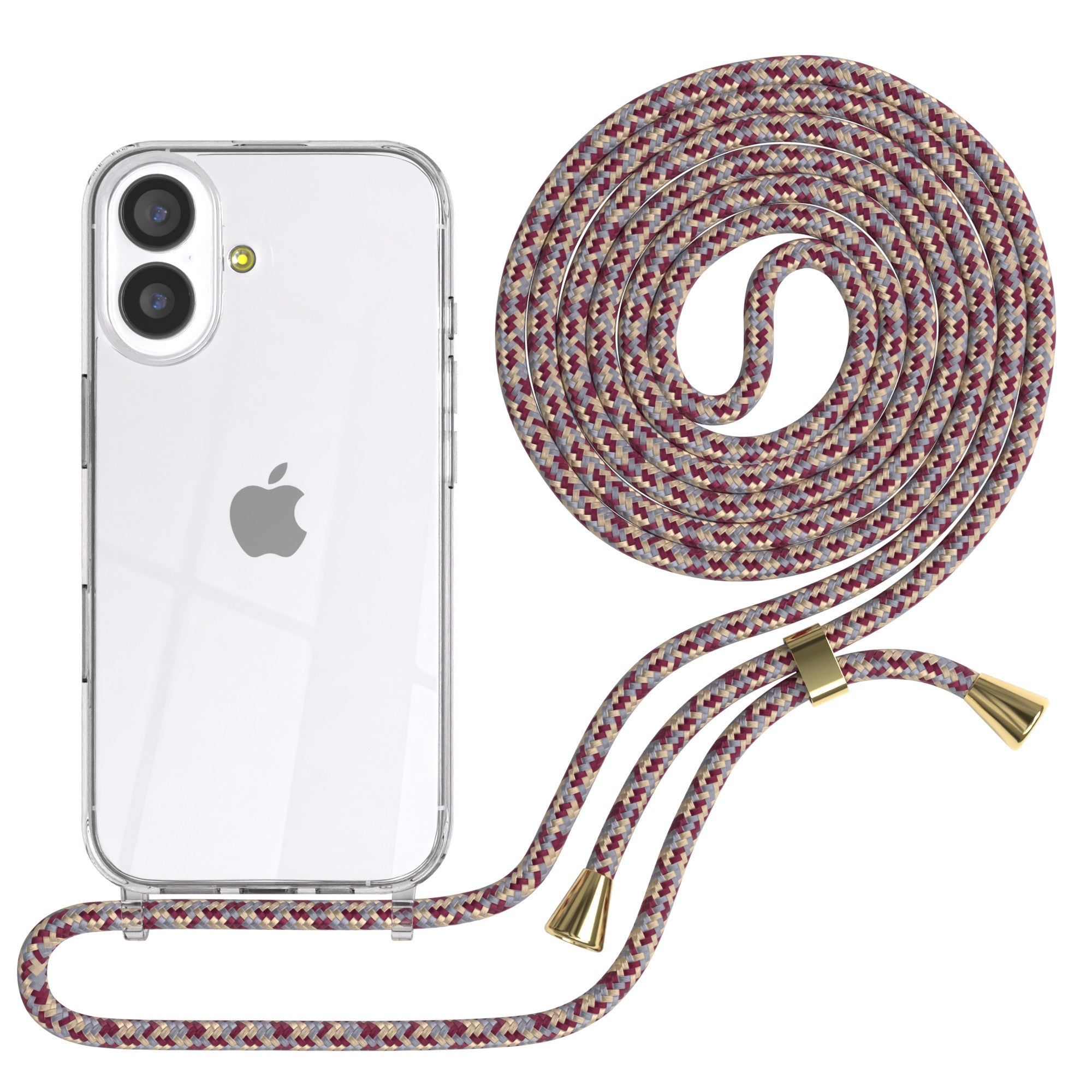 iPhone 17 transparente Hülle + Kordel