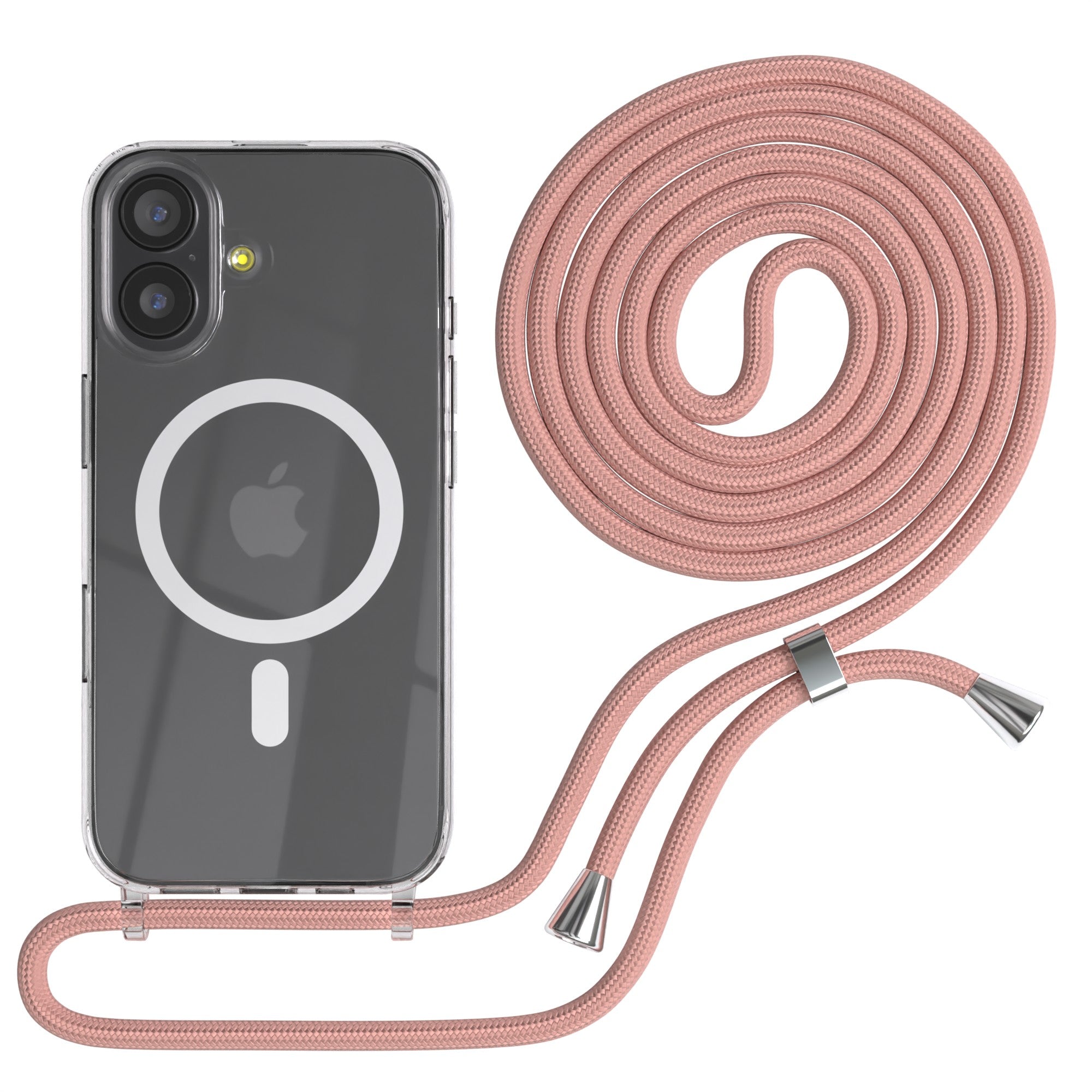 iPhone 17 transparente Hülle + Kordel mit MagSafe
