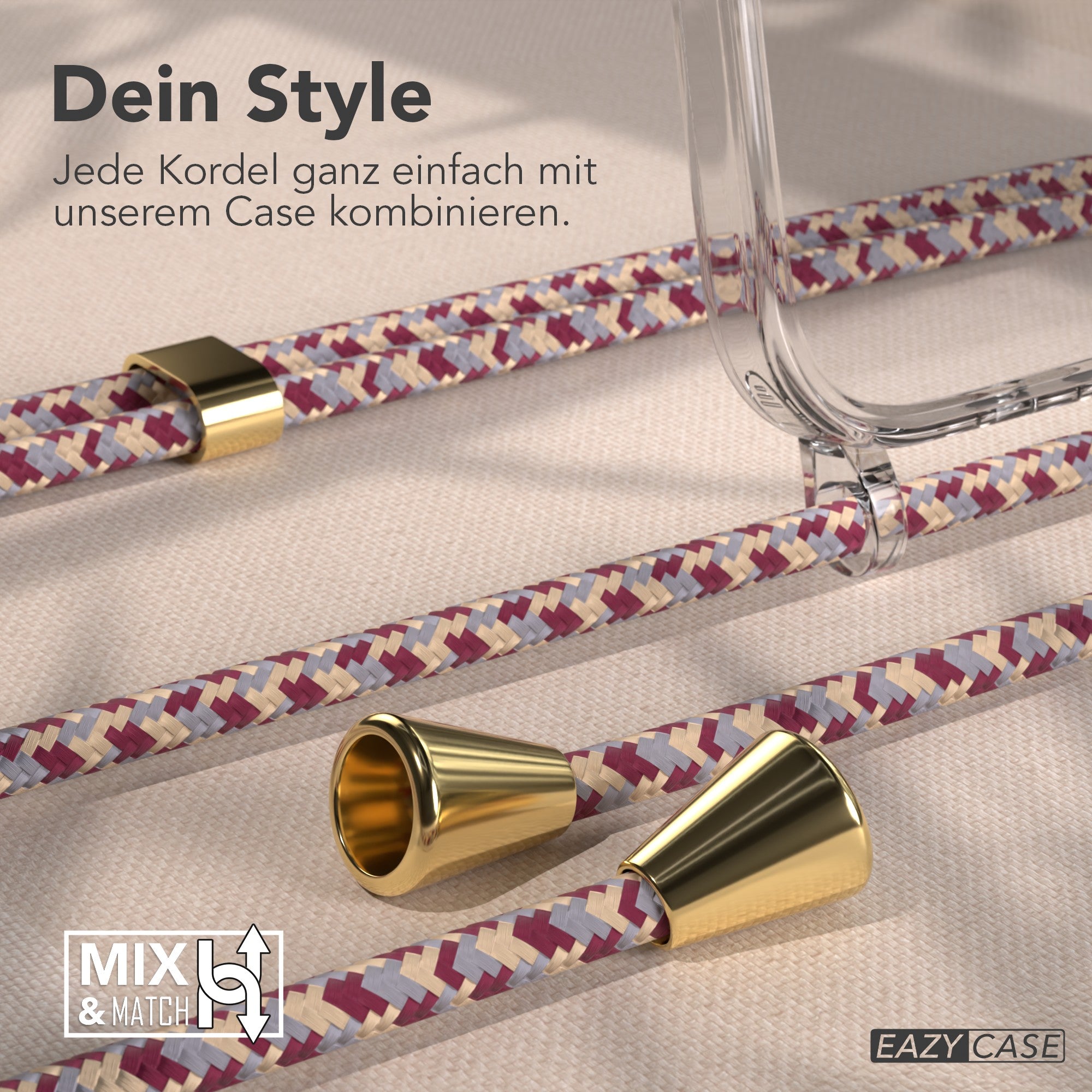 iPhone Air transparente Hülle + Kordel