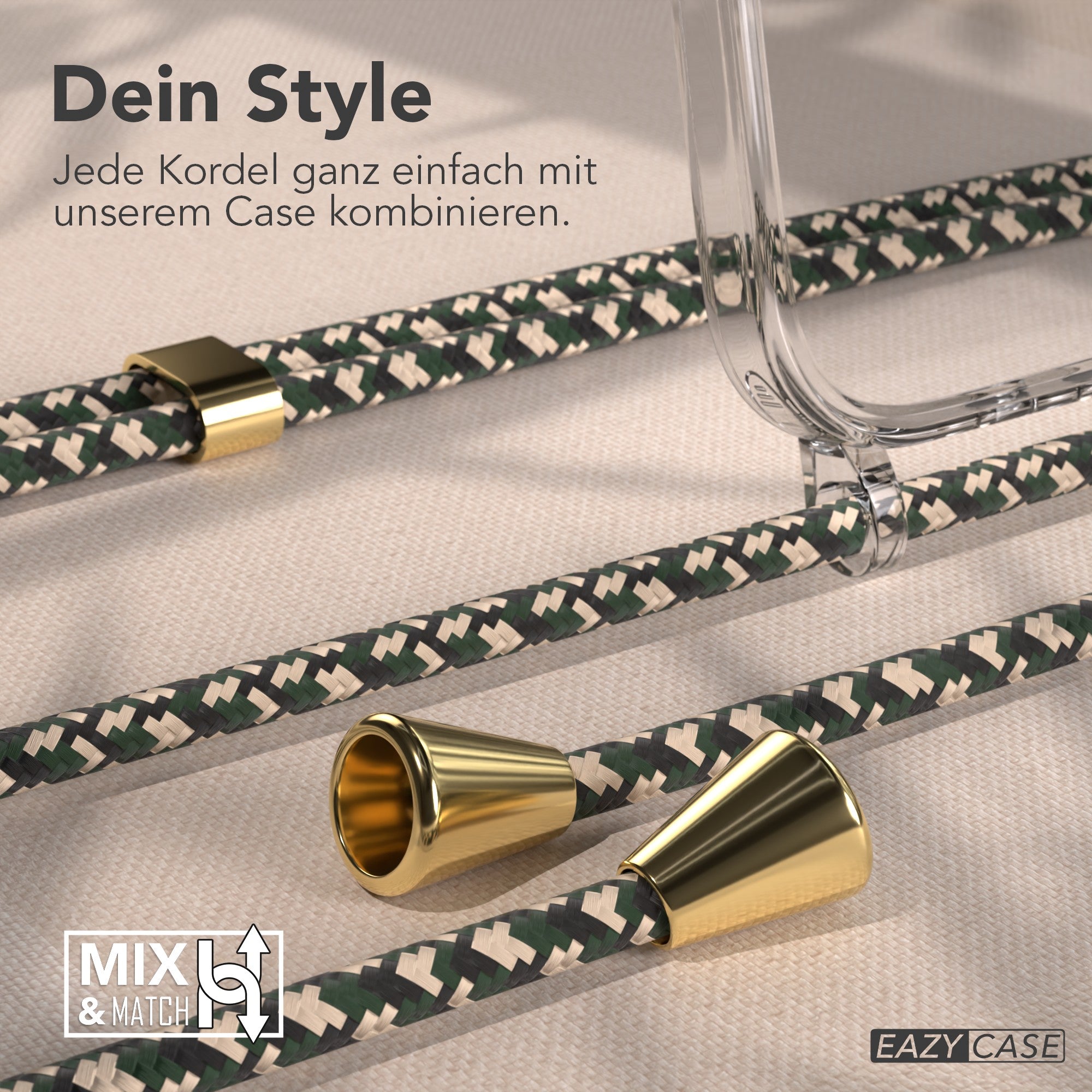 iPhone Air transparente Hülle + Kordel