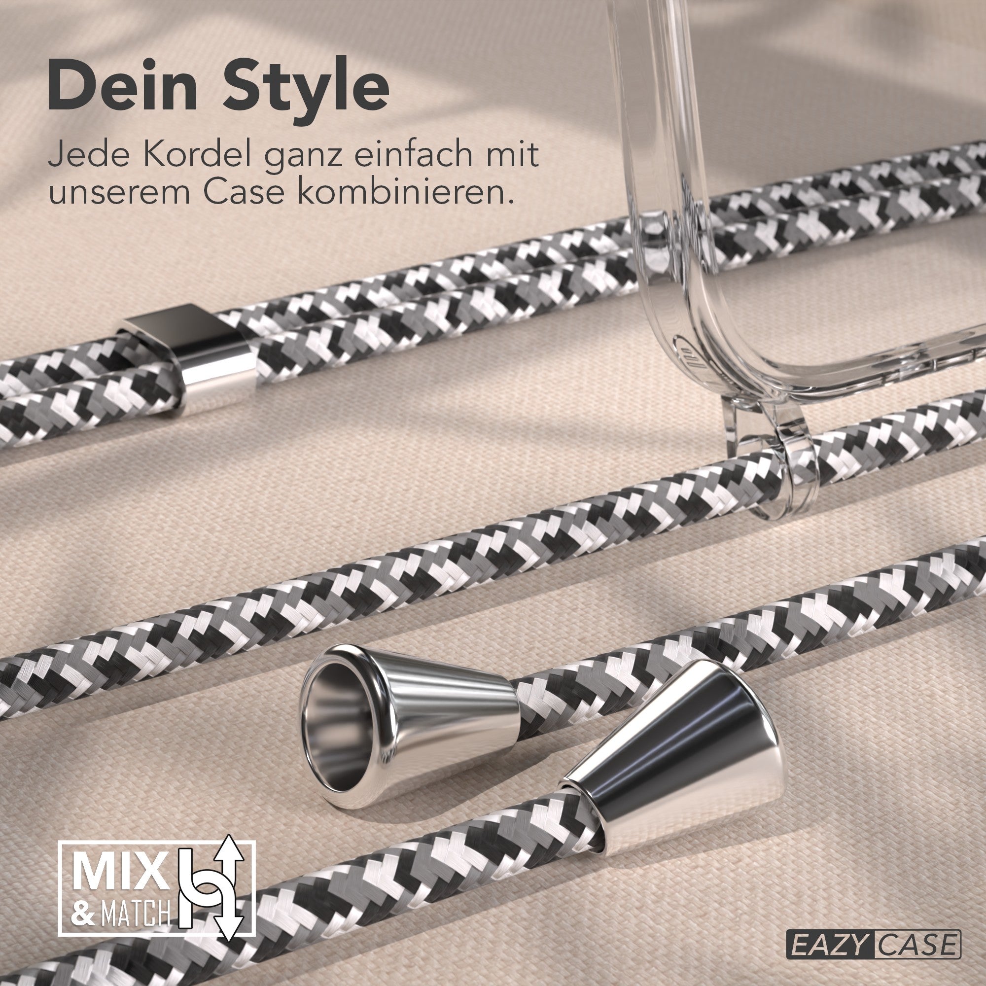 iPhone Air transparente Hülle + Kordel