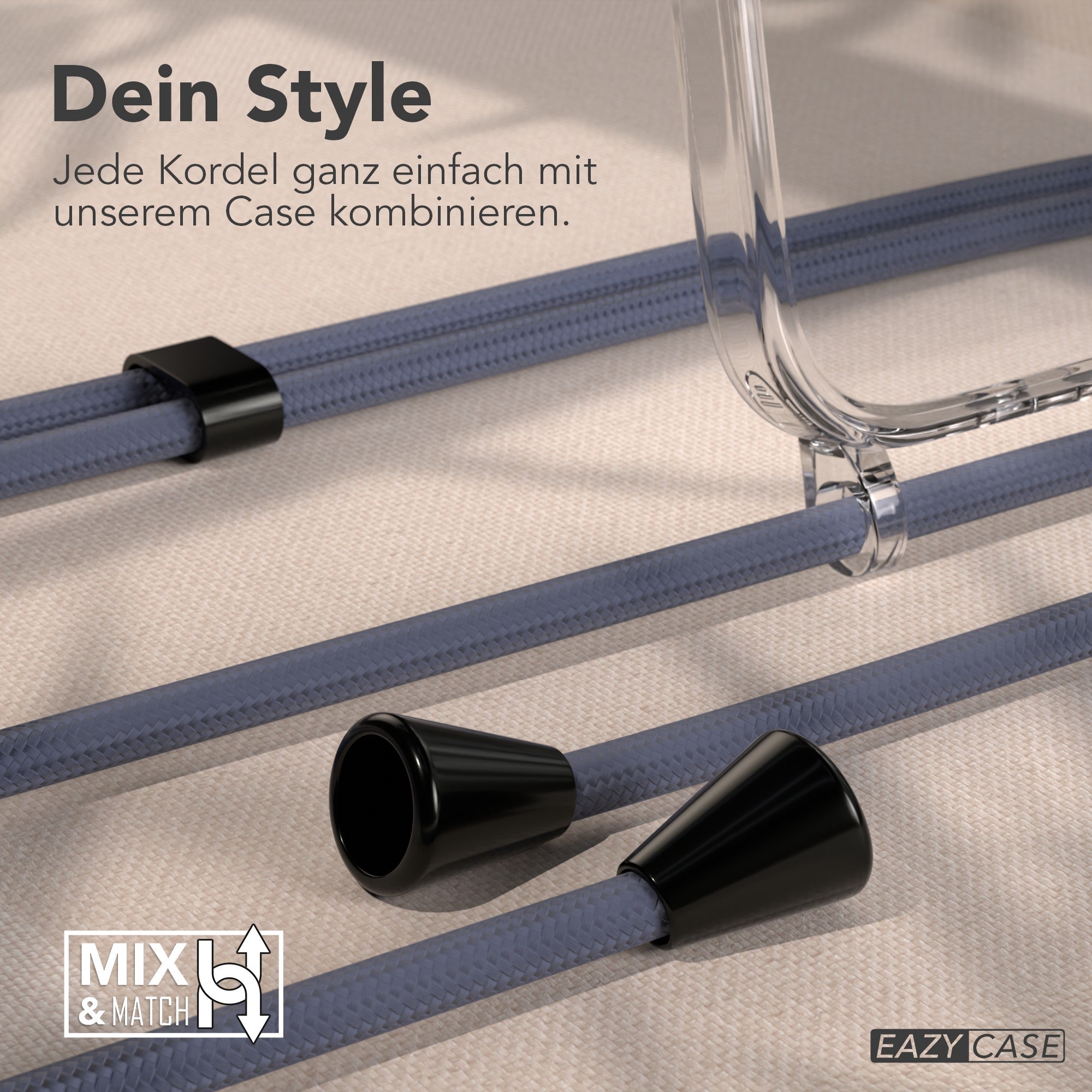 iPhone Air transparente Hülle + Kordel